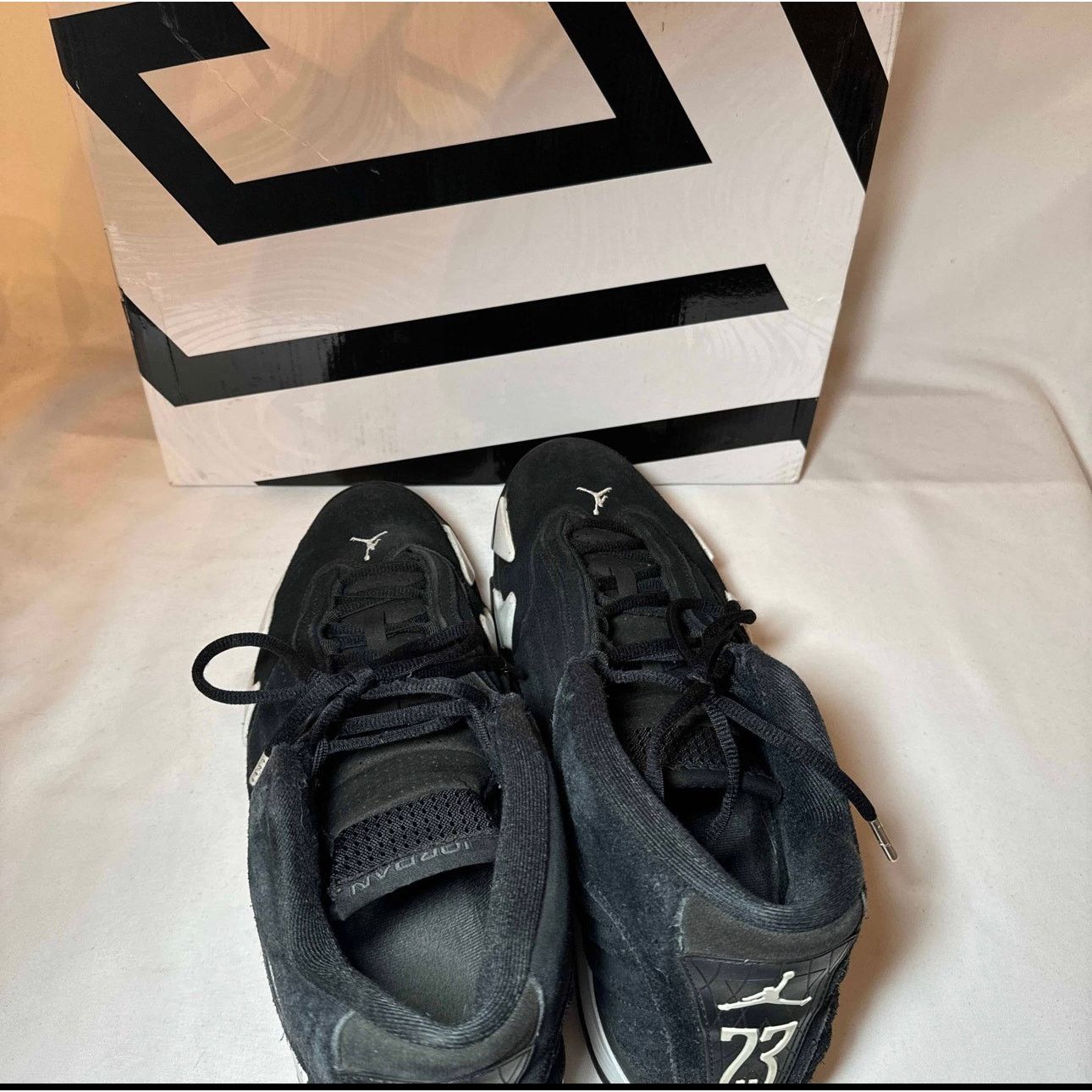 Jordan Brand × Nike Size 13 - Nike Air Jordan 14 Retro Black White Men's Shoes Size US 13 / EU 46 - 9 Thumbnail