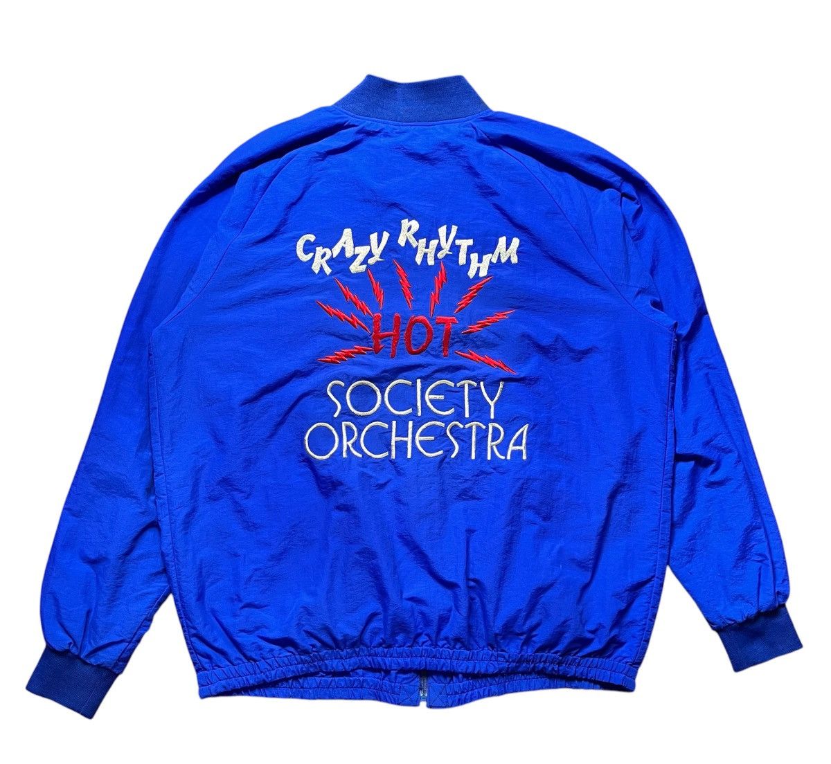 Vintage 80s Crazy Rhythm Society Orchestra zip up jacket
