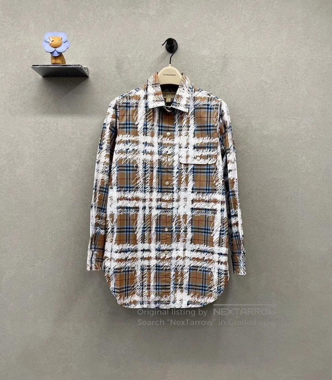 Burberry Burberry Graffiti Check Shirt with Tags-yf | Grailed