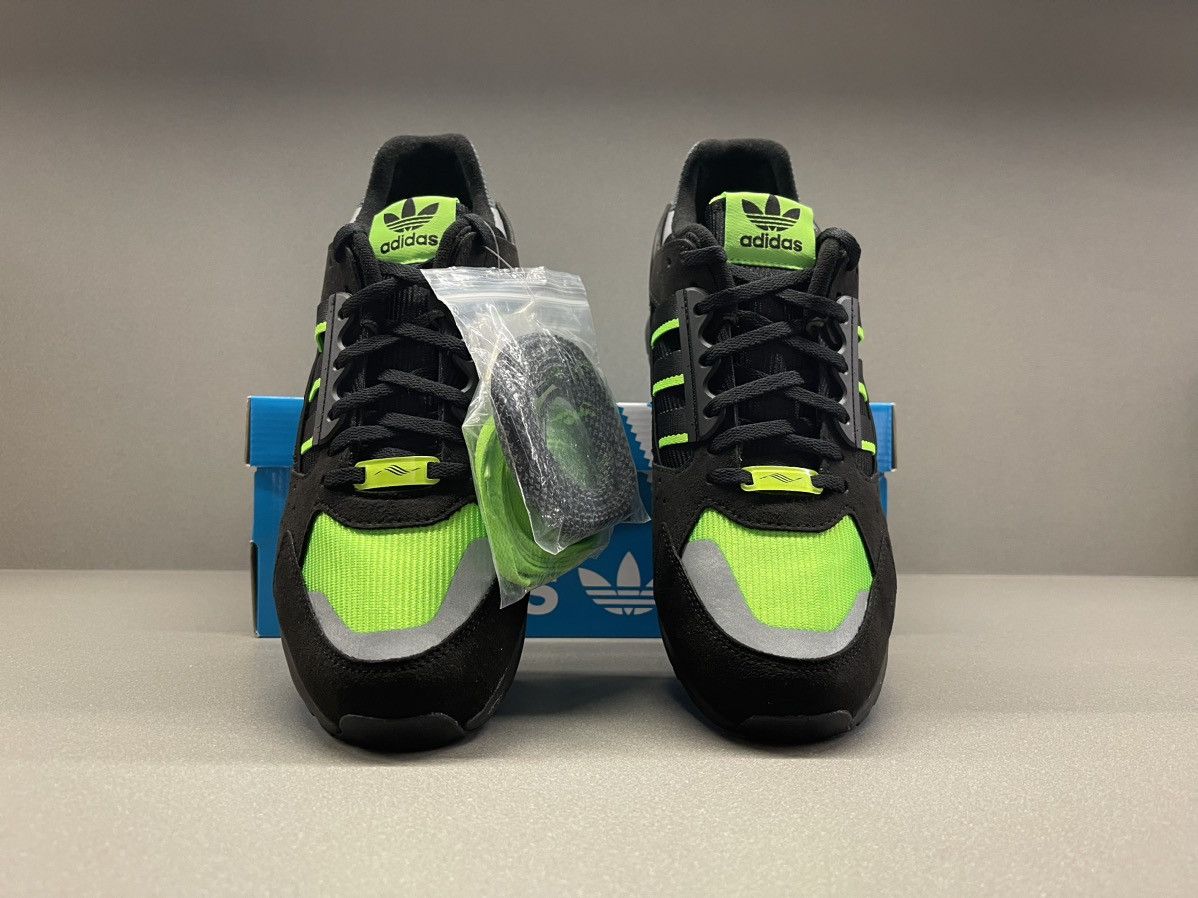 Adidas Adidas ZX 10.000 C Core Black Solar Green Size US 12 / EU 45 - 4 Thumbnail
