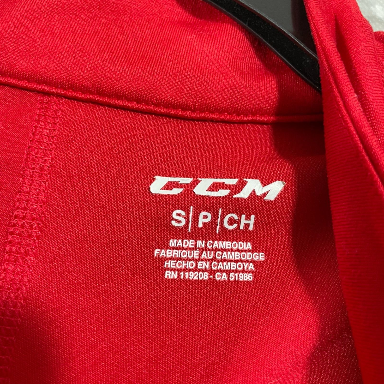 Ccm CCM Red & Gray Color Block Activewear 1/4 Zip Jacket - Small Size S / US 4 / IT 40 - 5 Thumbnail