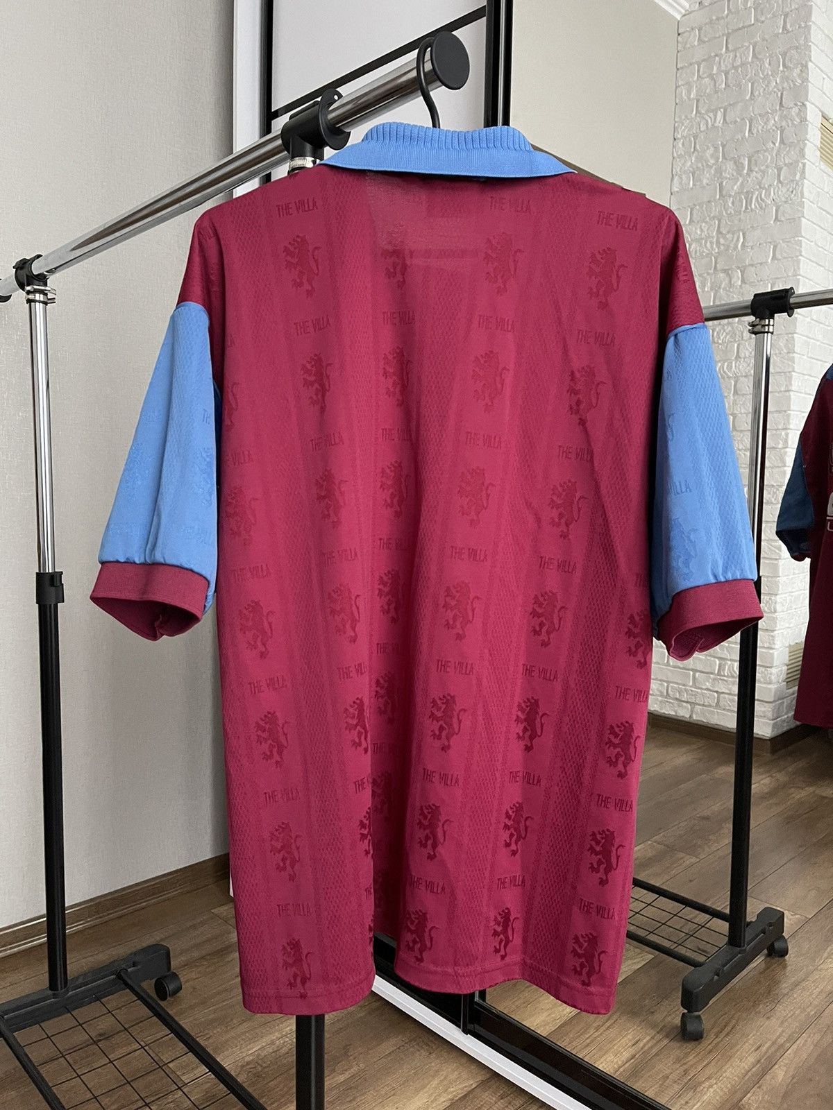 Reebok 1995/1996 Reebok Aston Villa Vintage Soccer Jersey T-Shirt Size US L / EU 52-54 / 3 - 4 Thumbnail