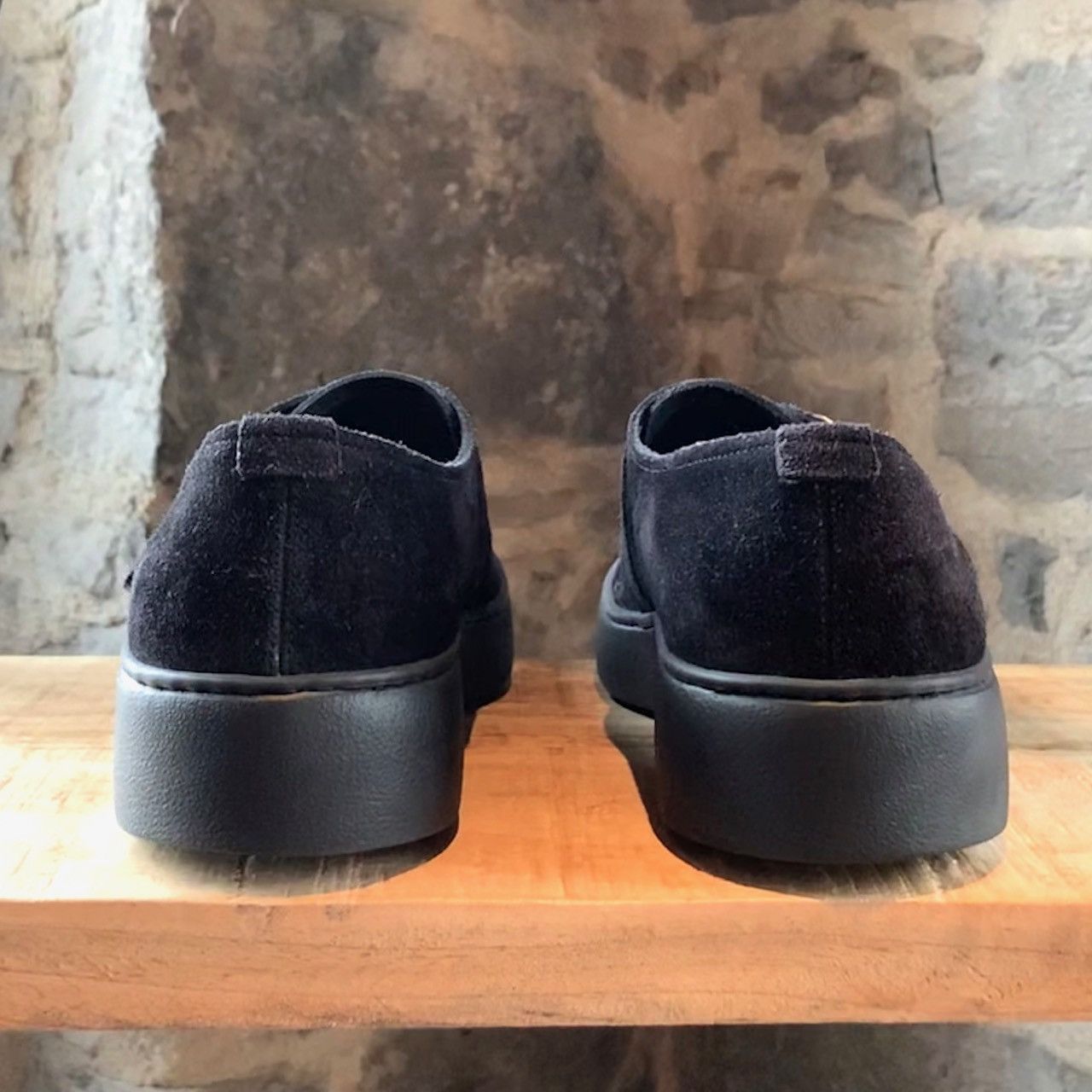 Salvatore Ferragamo Salvatore Ferragamo Black Monk Strap Brushed Suede Loafers Size US 8 / EU 41 - 4 Thumbnail