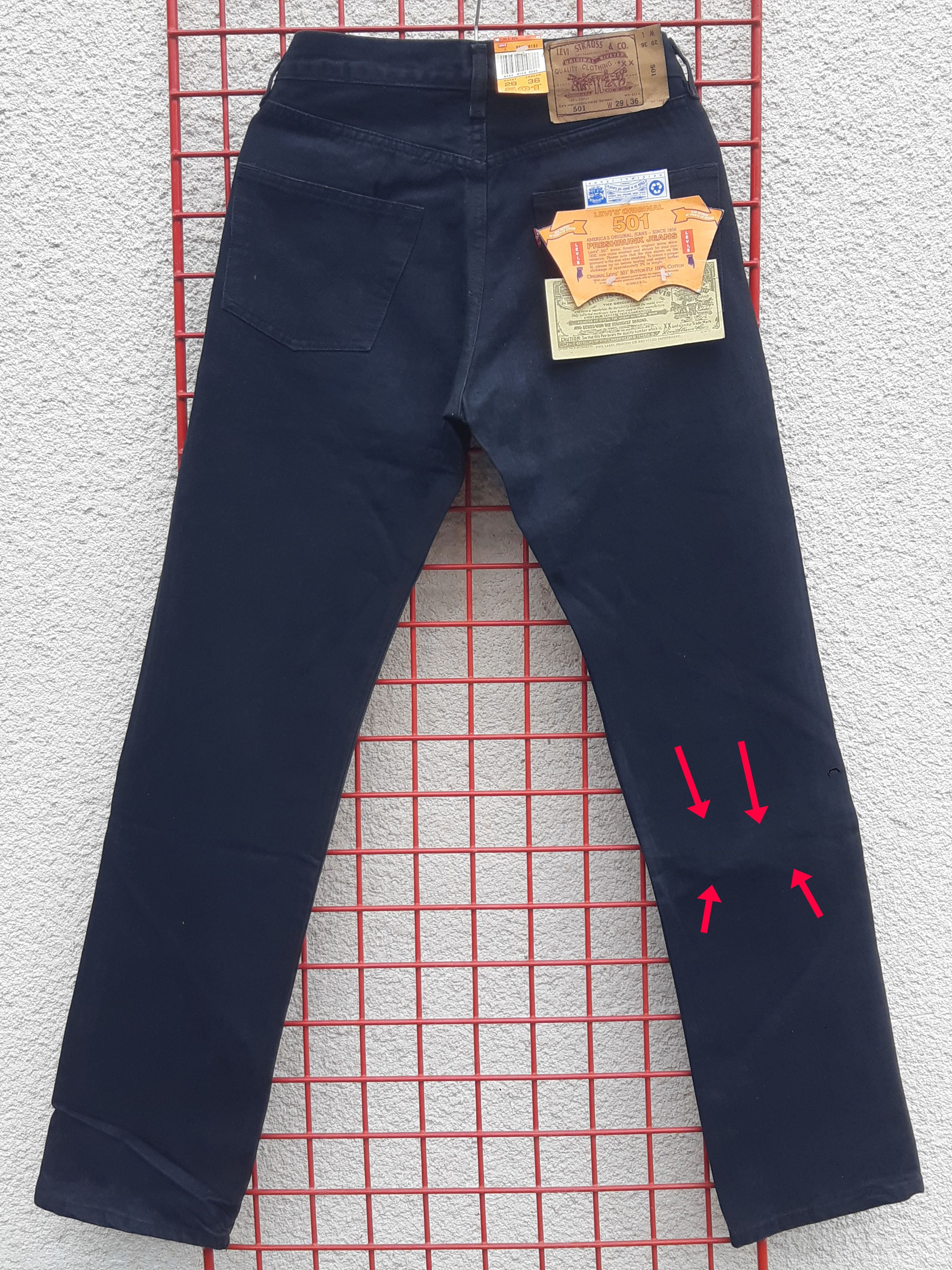 Levi's Vintage 90s LEVIS 501 Jeans USA size W29 L36 NWT Size 29" - 2 Thumbnail