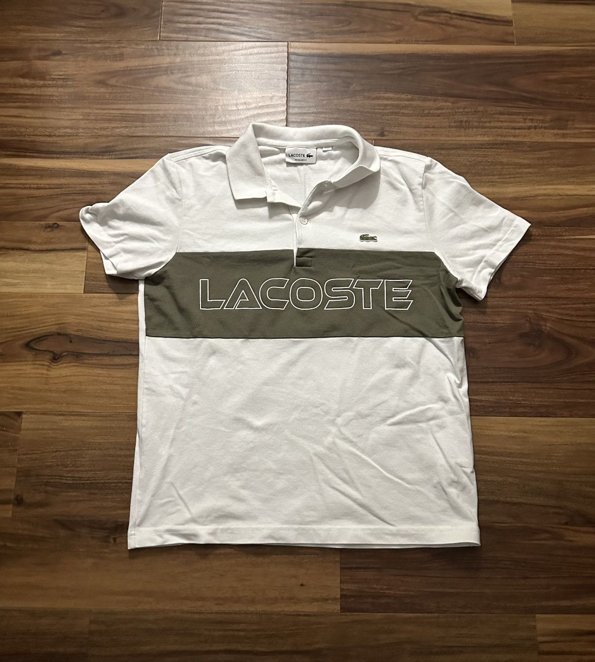 Lacoste Rare off white and green Lacoste Size US M / EU 48-50 / 2 - 1 Thumbnail