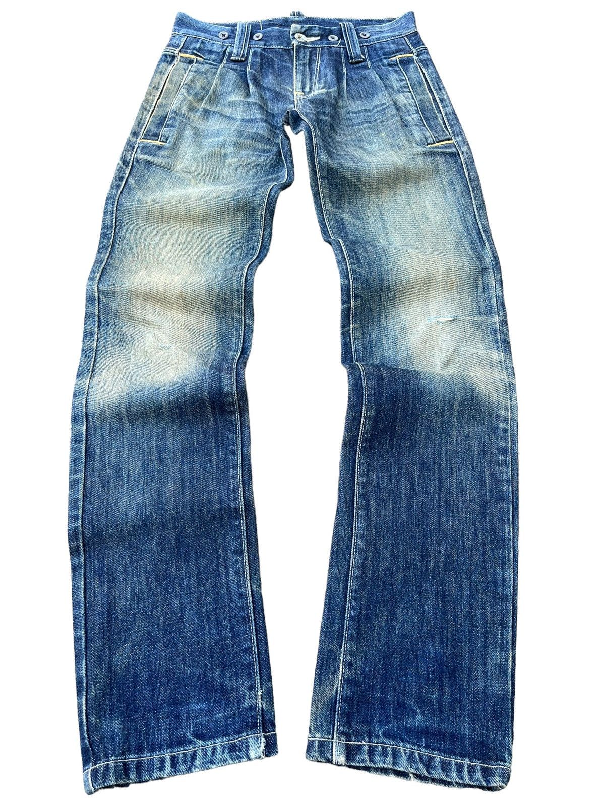 Levi's Vintage Levi’s Blue Mud Faded Washed Multiple Button Jeans Size US 28 / EU 44 - 1 Thumbnail