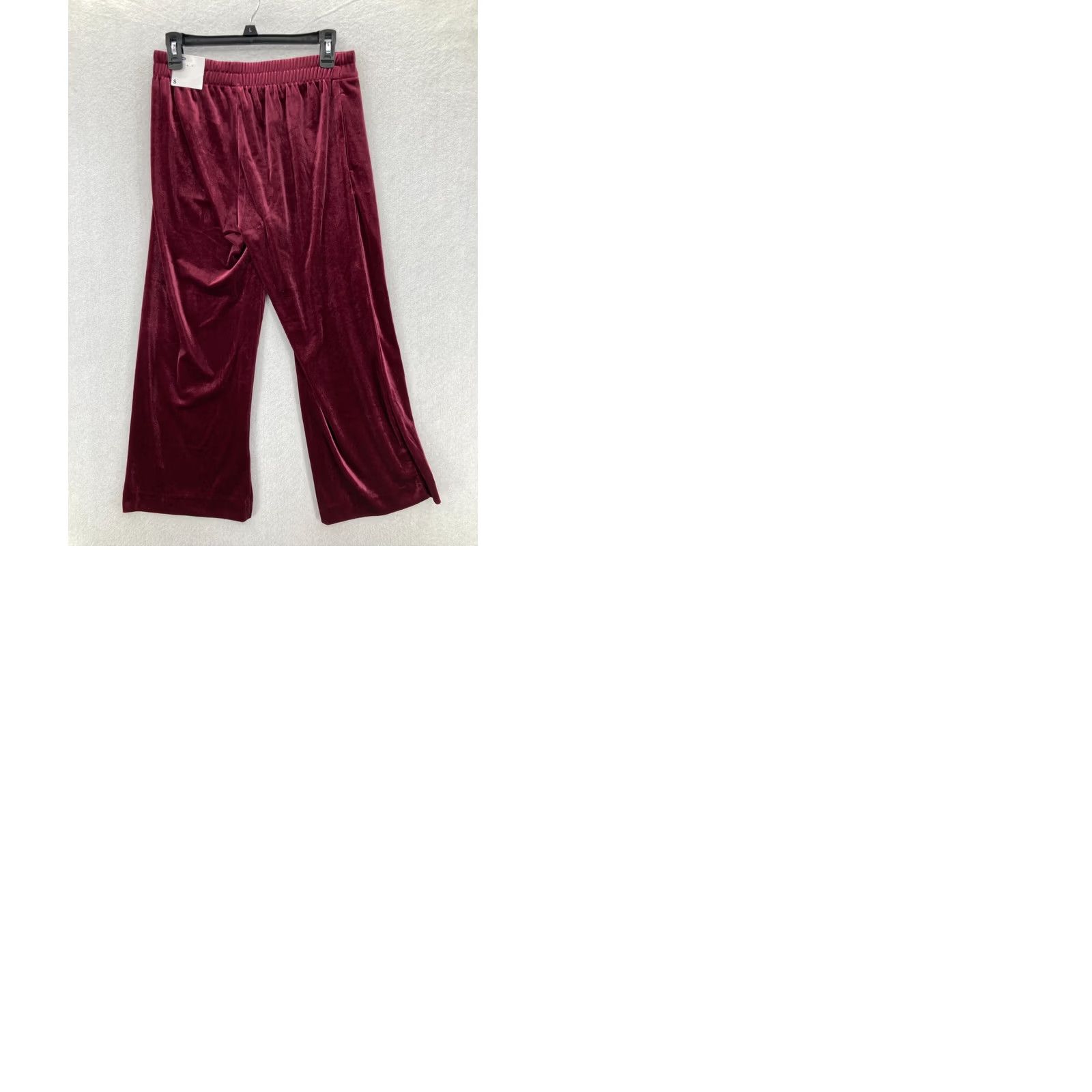 Old Navy Old Navy Womens Size Small Pink Soft Felt Fabric Wide Leg Cropped Pants NWT Size 28" / US 6 / IT 42 - 9 Thumbnail