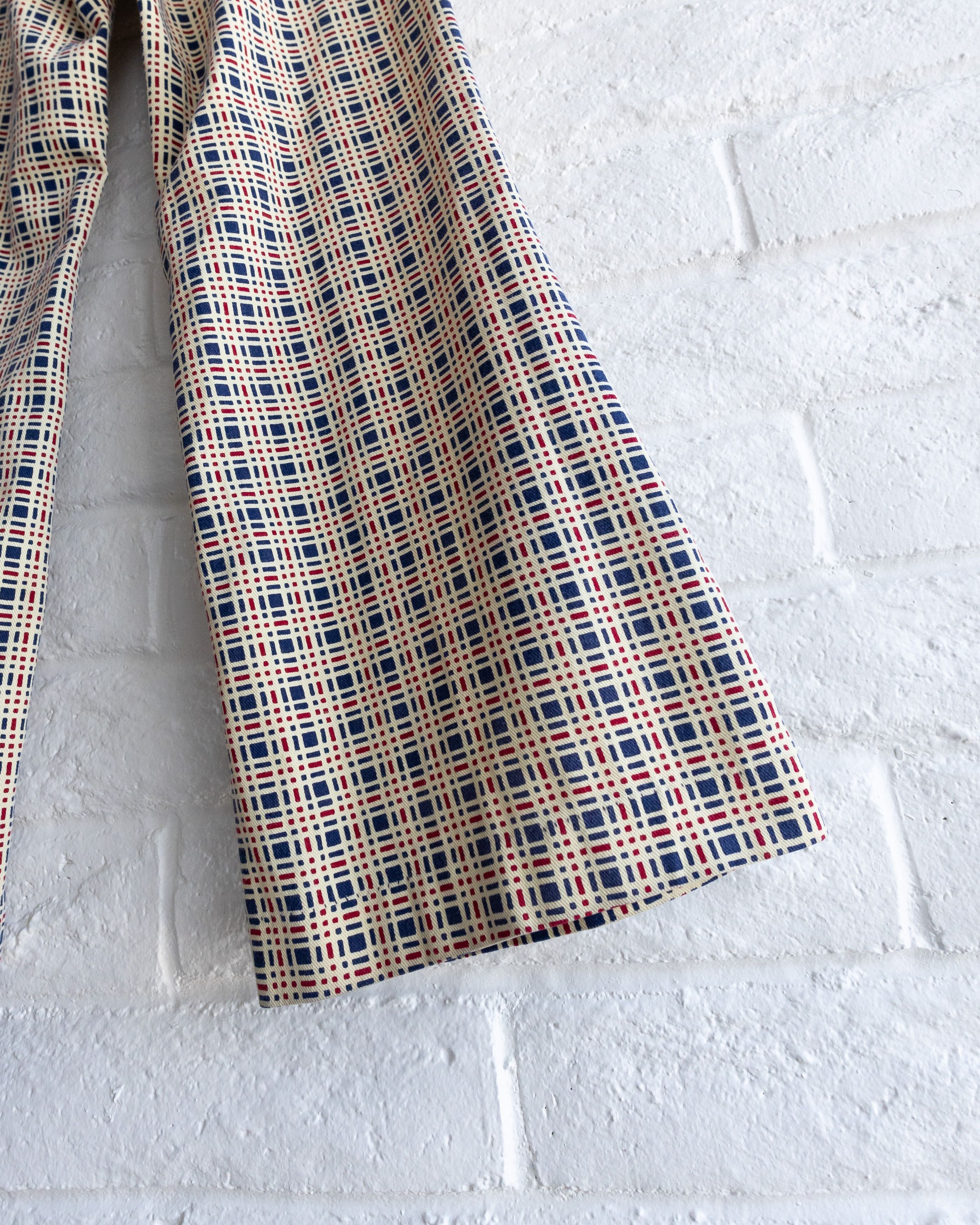 Vintage Vintage 1960s Checkered Plaid Bell Bottom Pants Men's 32 Size US 33 - 10 Thumbnail