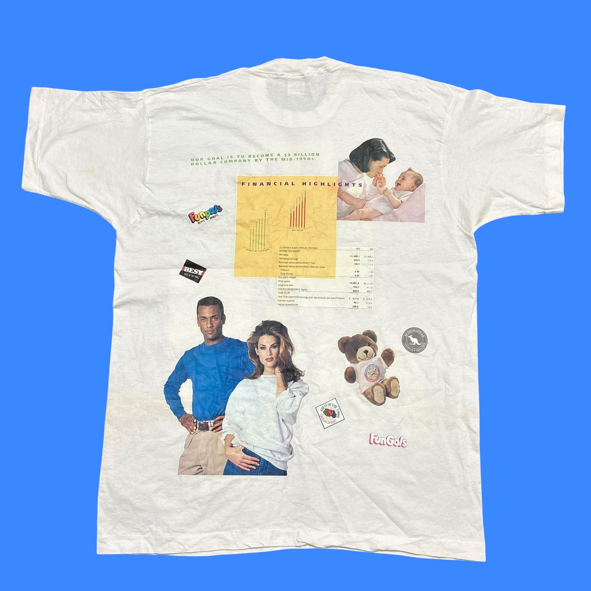 Vintage Vintage Test Print Shirt 90s Fruit Of The Loom Single Stitch Size US XL / EU 56 / 4 - 2 Thumbnail
