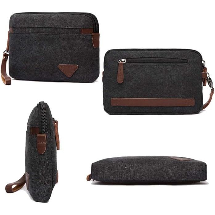 Other Canvas Bag Large Clutch Bag Wallet Purse Zipper Pouch Handba Size ONE SIZE - 2 Thumbnail