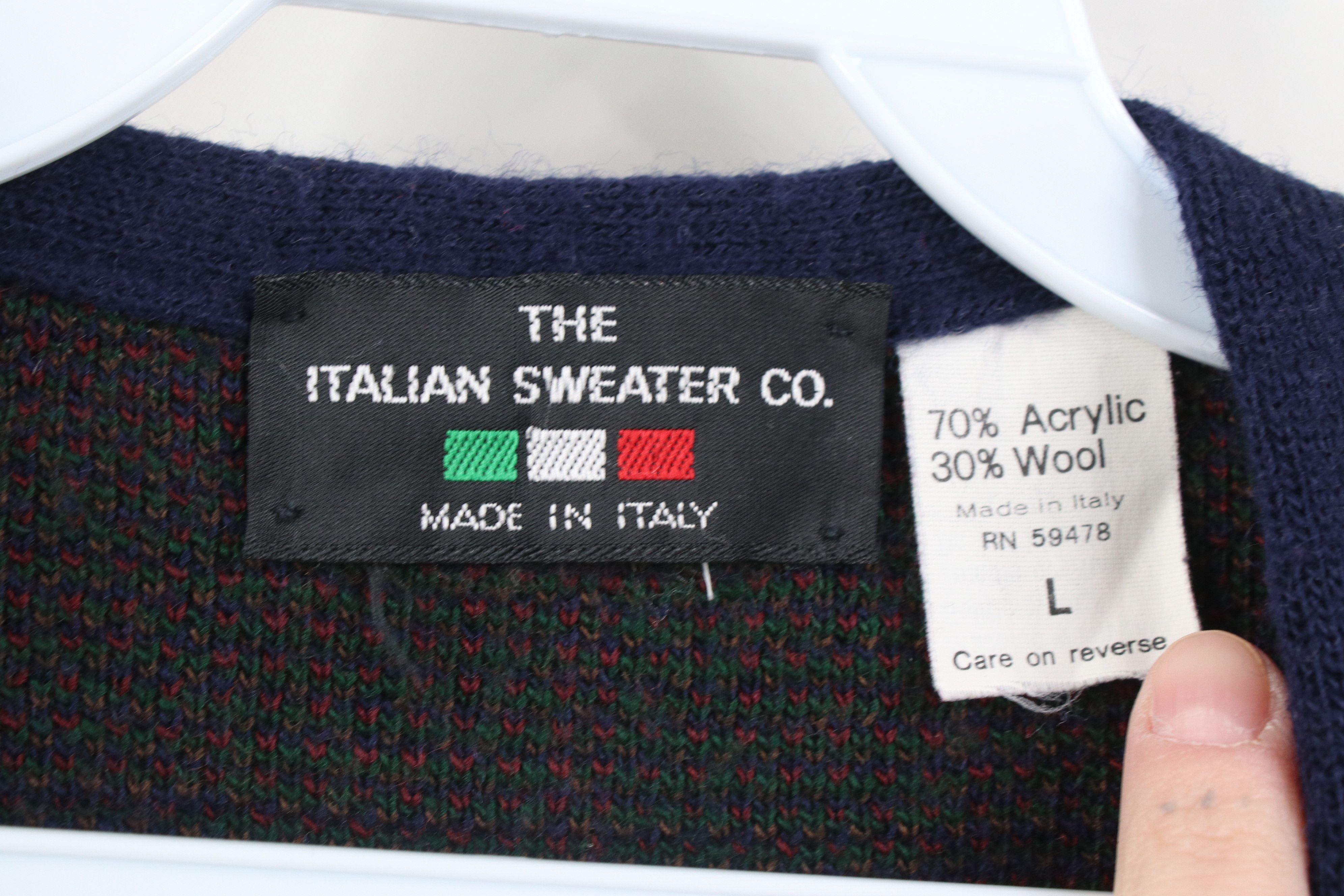 Vintage Vintage 90s Streetwear Knit Cardigan Sweater Vest Plaid Size L / US 10 / IT 46 - 6 Thumbnail
