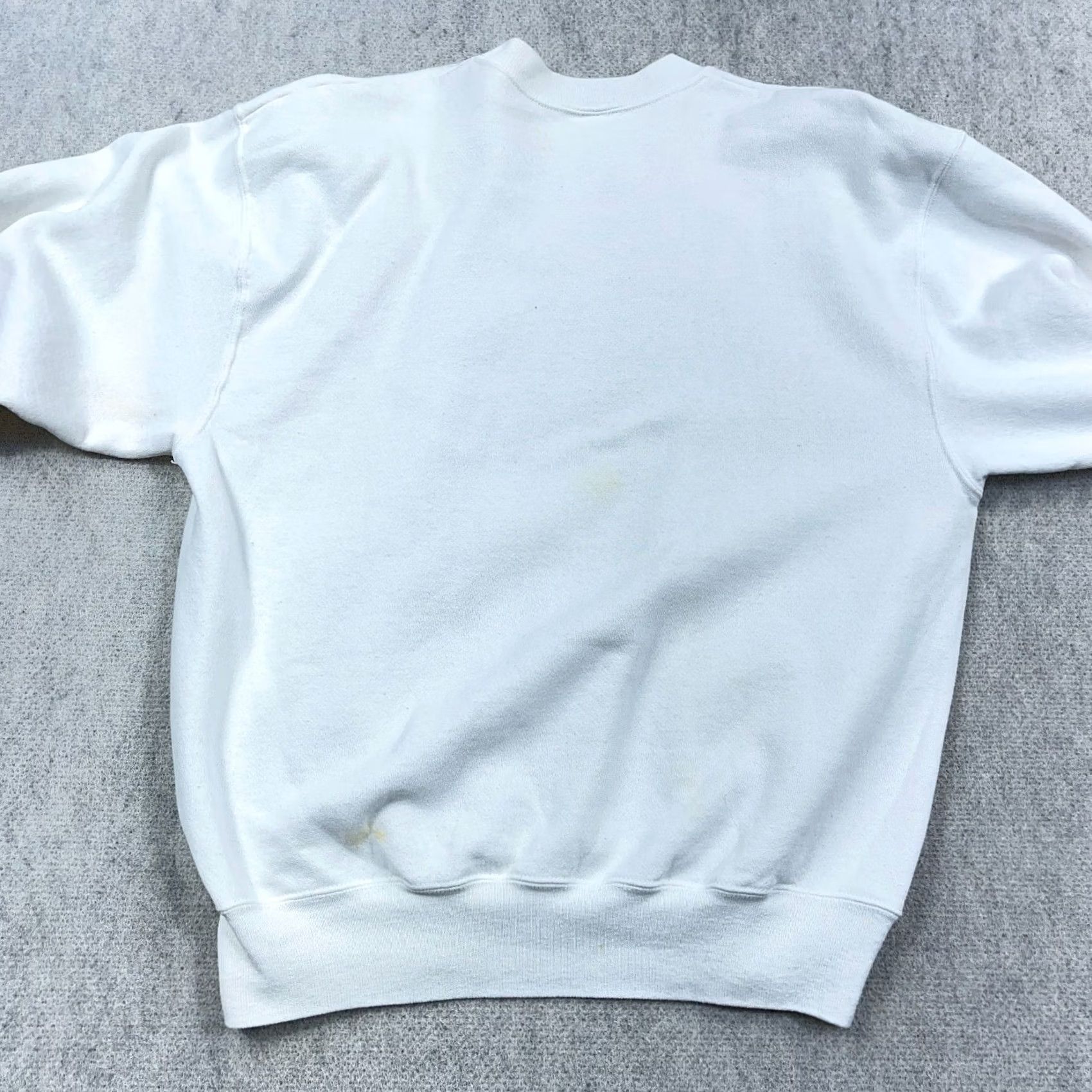 Hanes VINTAGE Hanes Sweatshirt Men XL White 90s Crewneck Pullover Regular Heavyweight Cotton Blend Logo Graphic Print Nature 90s USA Bengals Tiger Mens Size US XL / EU 56 / 4 - 7 Thumbnail