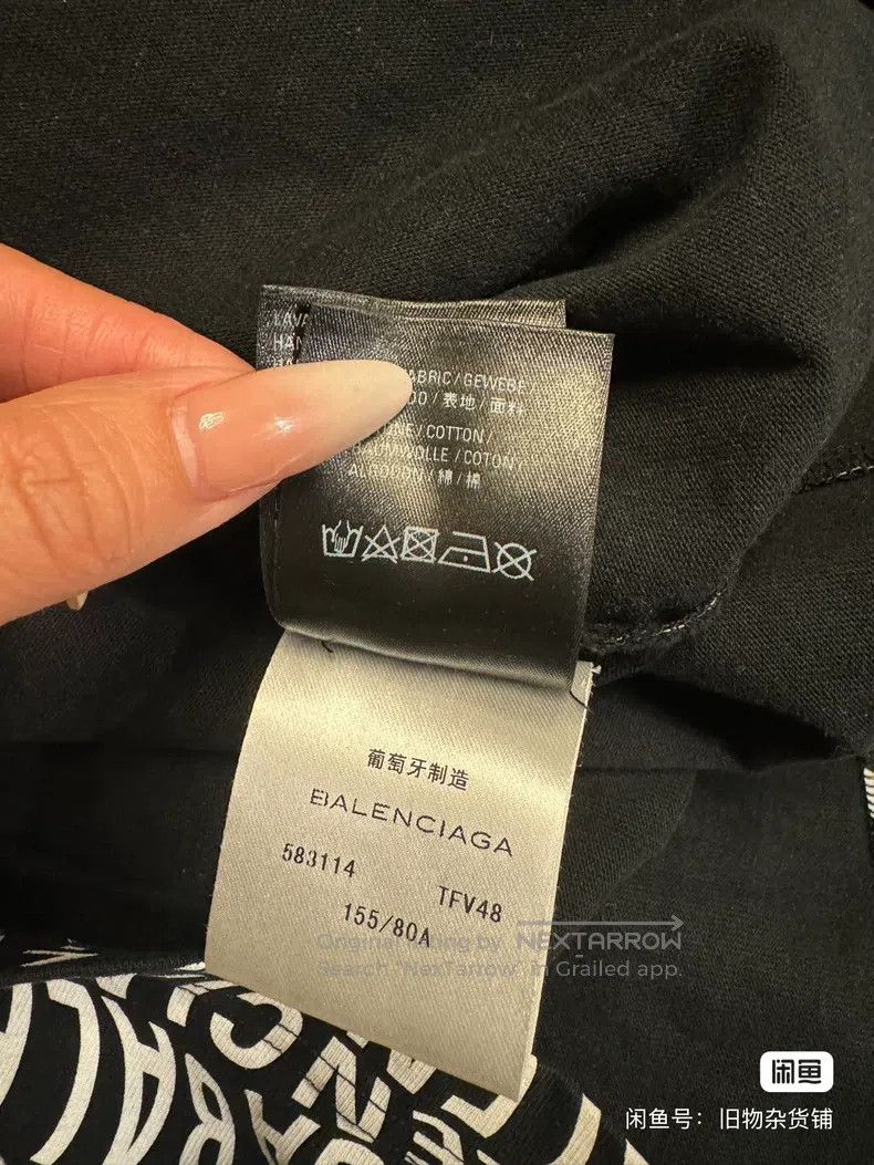 Balenciaga Balenciaga Long Sleeve Full Logo T-Shirt Size US XS / EU 42 / 0 - 8 Thumbnail