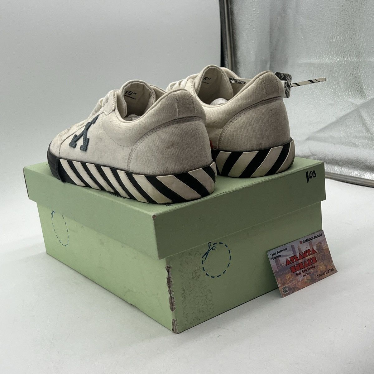 Off-White Off-White Vulc Low Light Blue Size US 12 / EU 45 - 4 Thumbnail