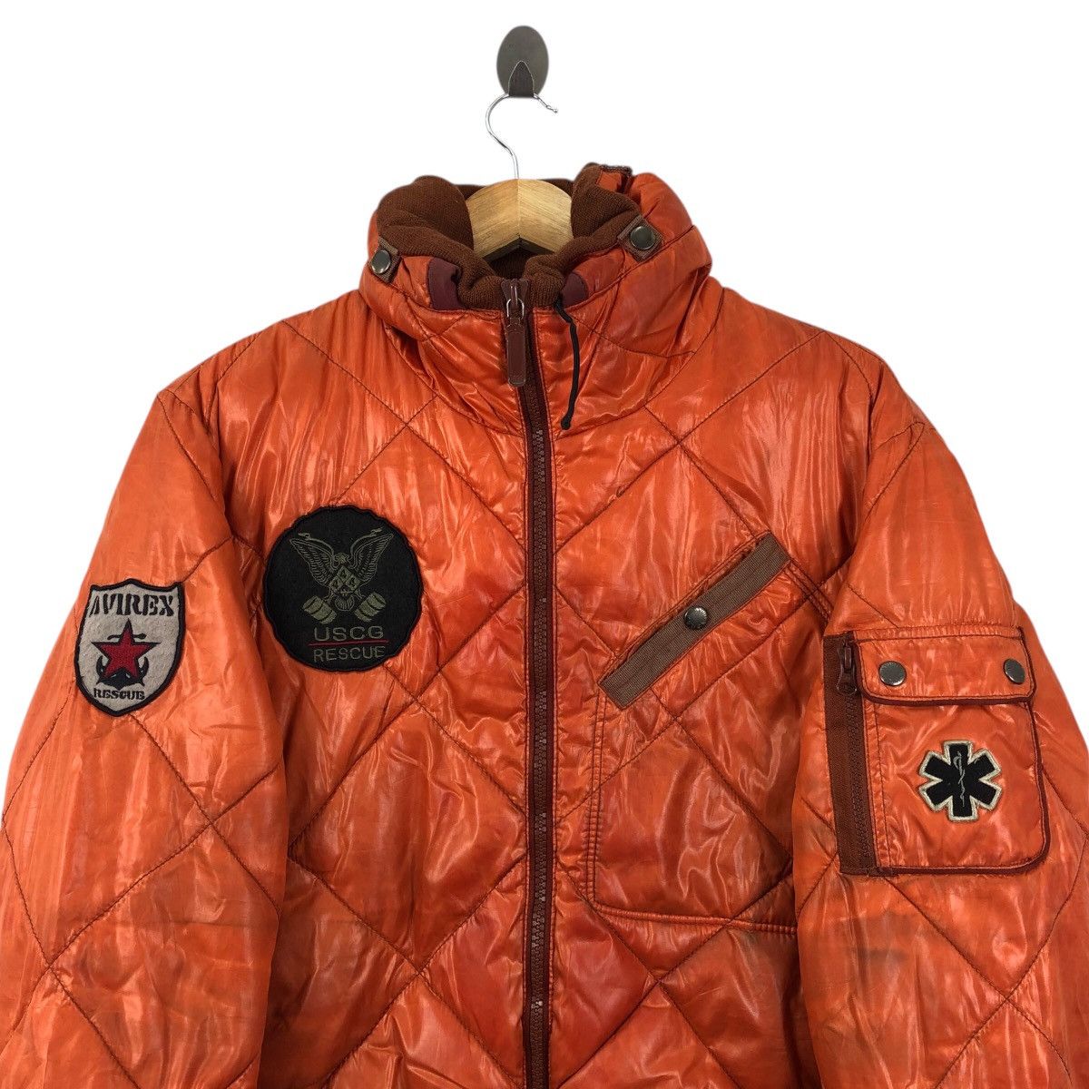 Avirex × Vintage Vintage AVIREX ARMED FORCES Af-75 Uscg Dirty Puffer Jacket Size US L / EU 52-54 / 3 - 2 Thumbnail
