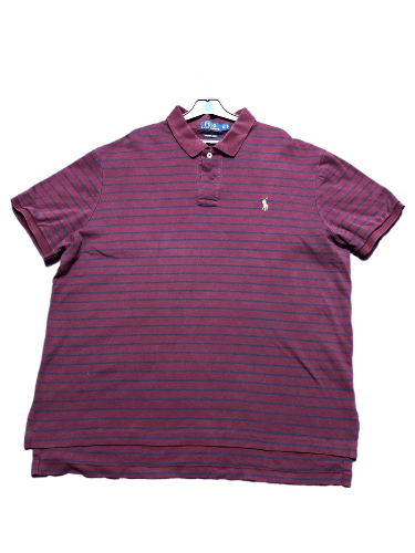 Polo Ralph Lauren Vintage Polo Ralph Lauren Pima Soft Touch Striped Polo XL Size US XL / EU 56 / 4 - 1 Thumbnail
