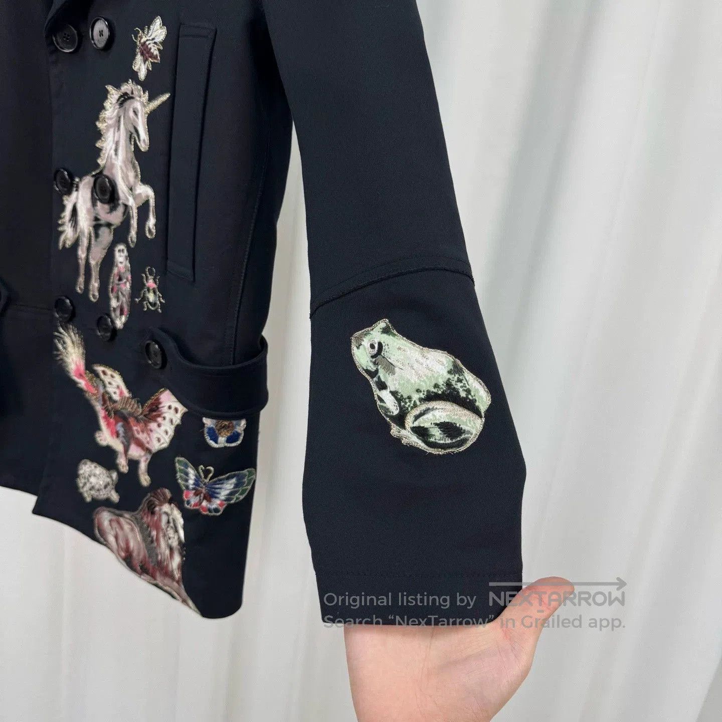 Valentino Valentino Gold Thread Embroidered Coat. Size US M / EU 48-50 / 2 - 4 Thumbnail