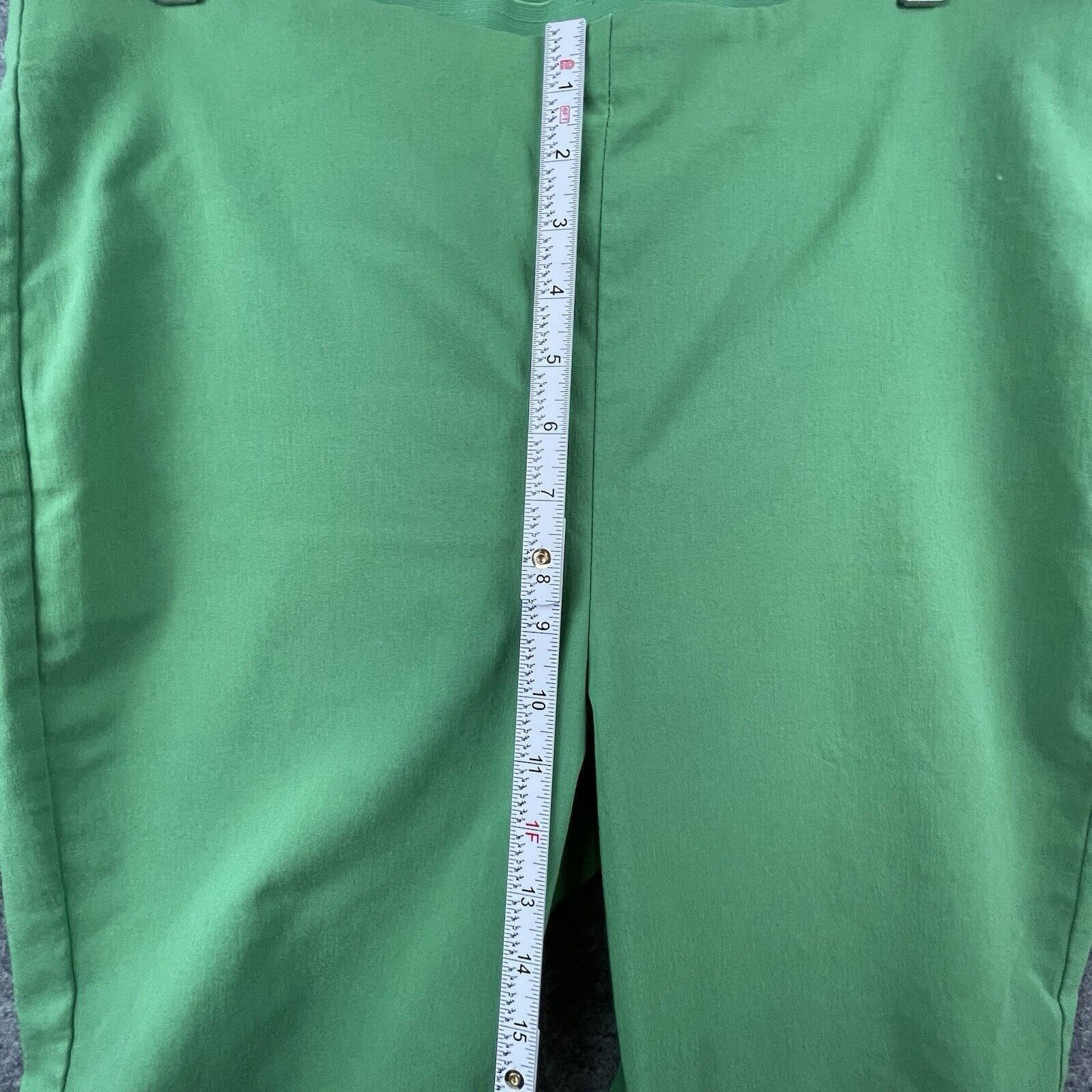 Chicos Chico's Pants Womens 2.5/ 14 Green Straight Cropped Wide Leg Size 36" / US 14 / IT 50 - 5 Thumbnail
