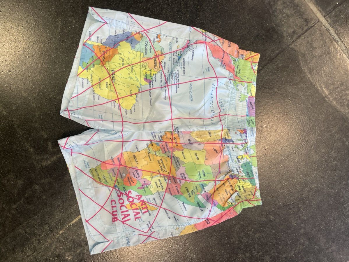 Anti Social Social Club Anti Social Map Shorts Size US 30 / EU 46 - 1 Thumbnail