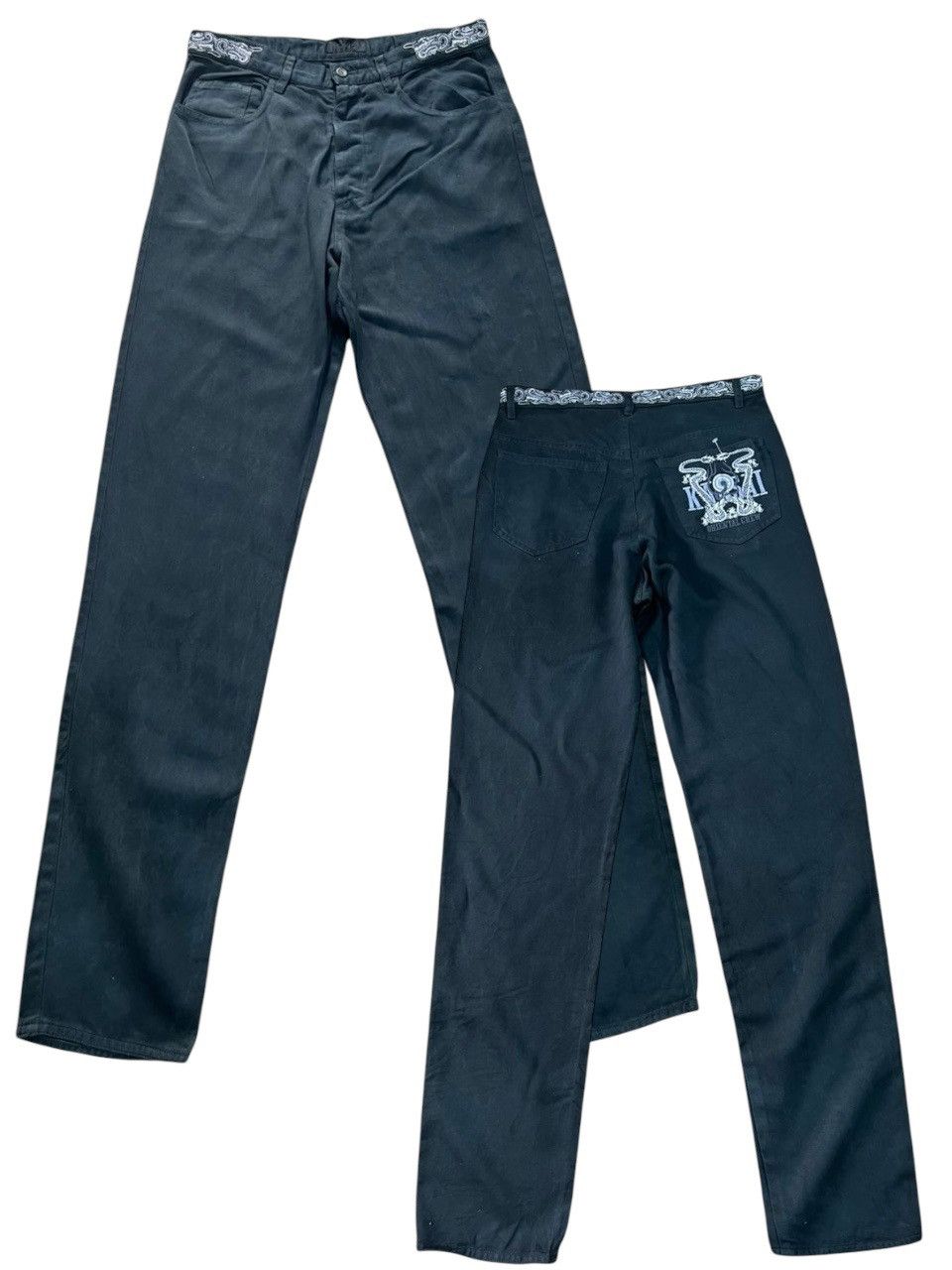 Kansai Yamamoto Kansai Man Dragon Embroidered Pants Size US 32 / EU 48 - 1 Thumbnail