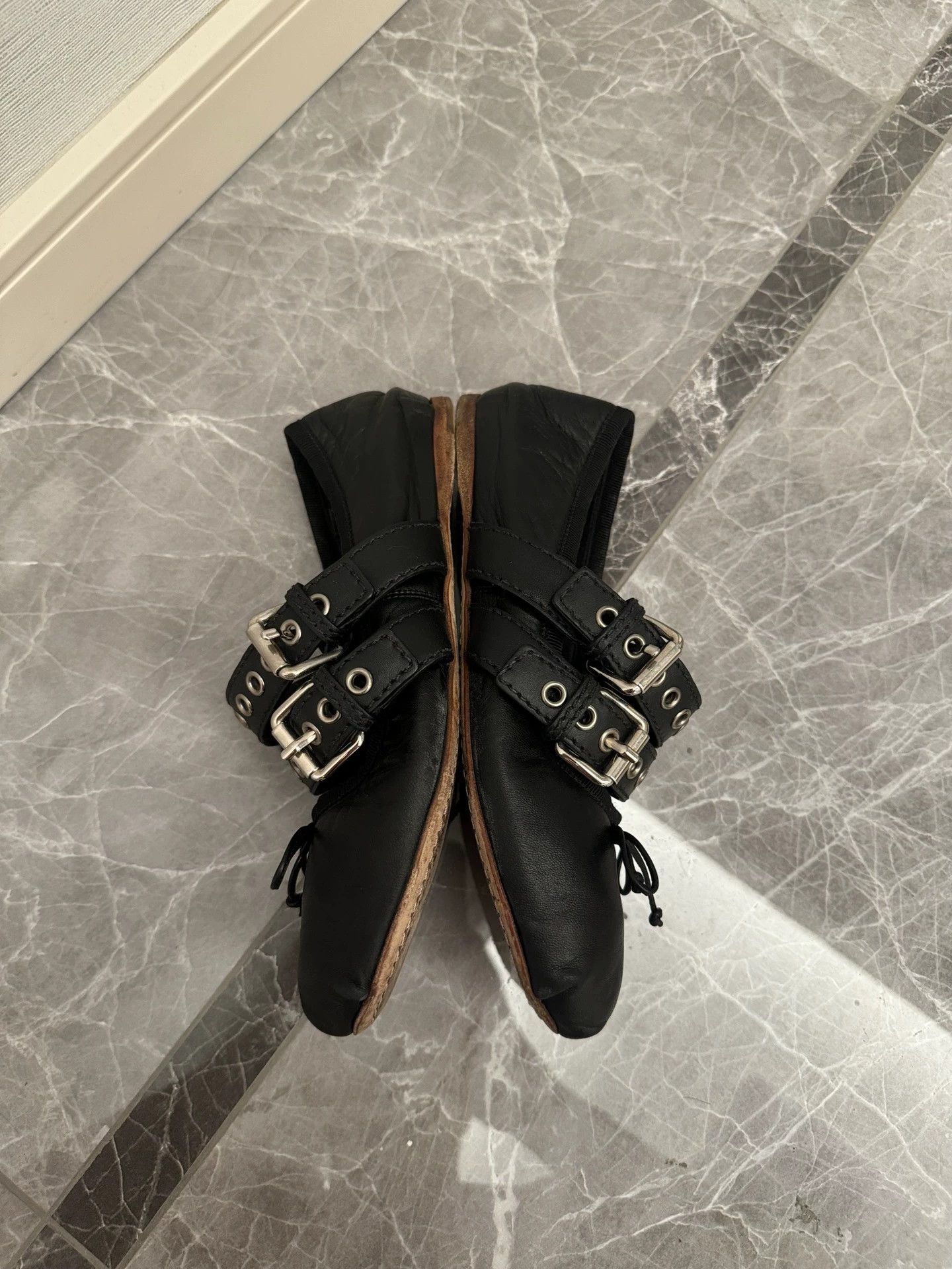 Miu Miu MIU MIU black ballet flats 36 Size US 5.5 / IT 35.5 - 4 Thumbnail