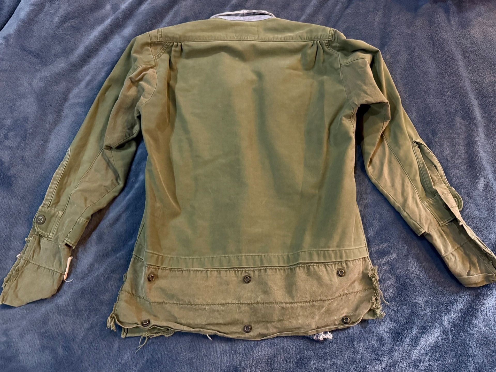Greg Lauren Greg Lauren Contrast Denim Lapel Brigade Jacket Nextarrow-2 Size US M / EU 48-50 / 2 - 2 Thumbnail
