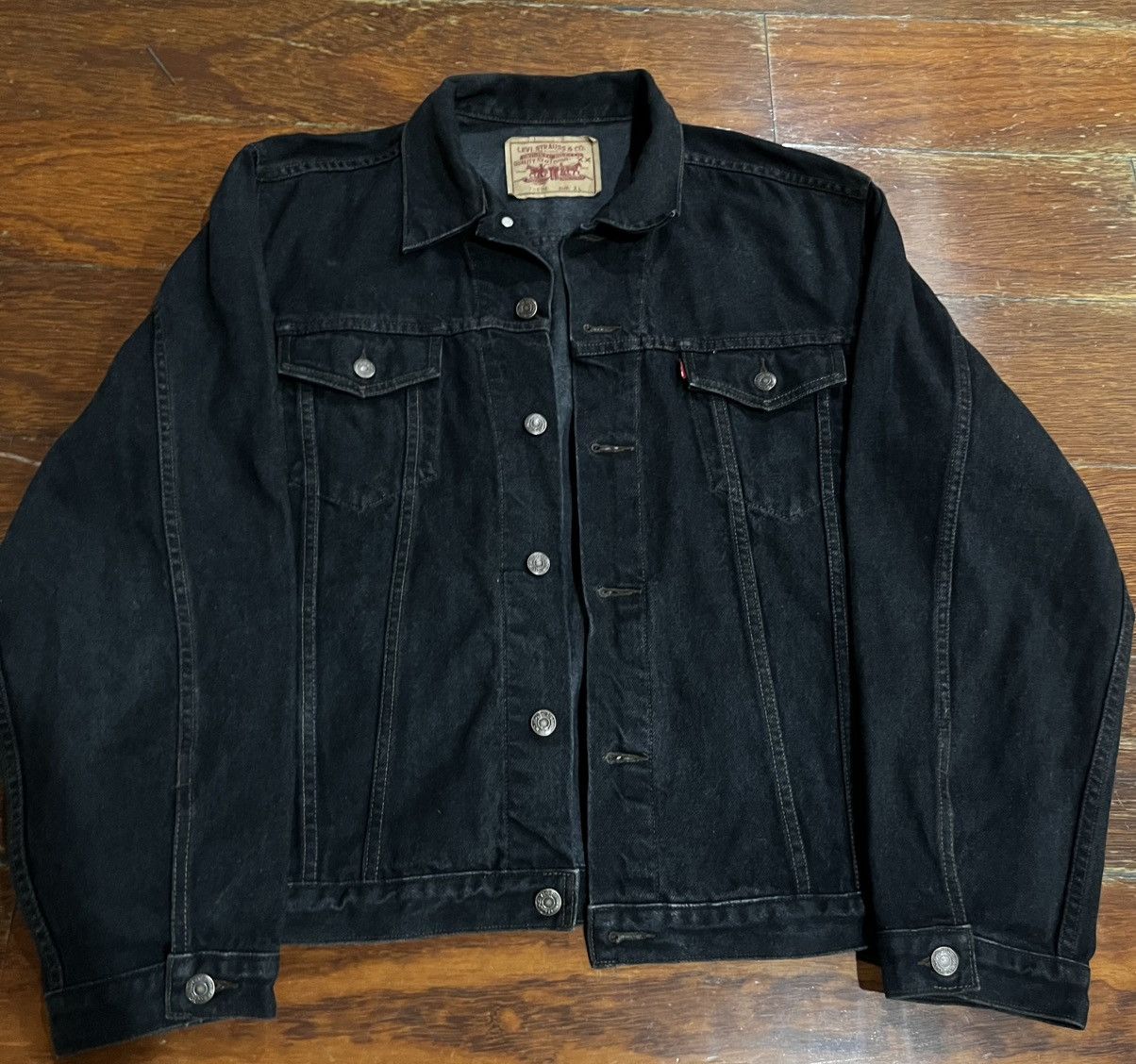 Levi's Vintage Levi’s 80’s 7506 Black Jacket Size US XL / EU 56 / 4 - 1 Thumbnail