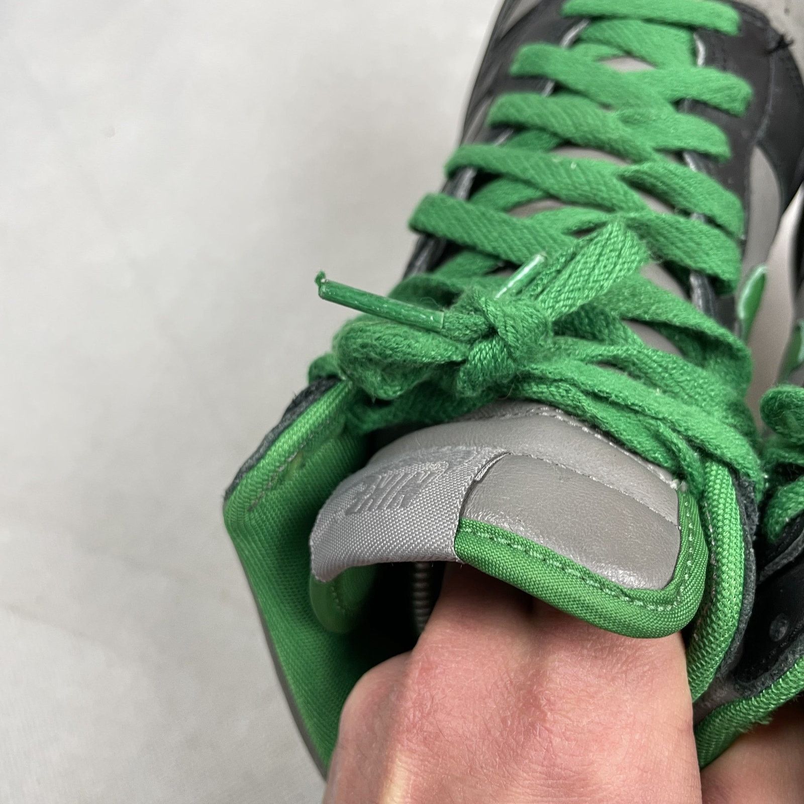 Nike × Vintage Nike ID Dunk High 432973-991 Men's Green Leather Shoes 7.5 Size US 7.5 / EU 40-41 - 10 Thumbnail
