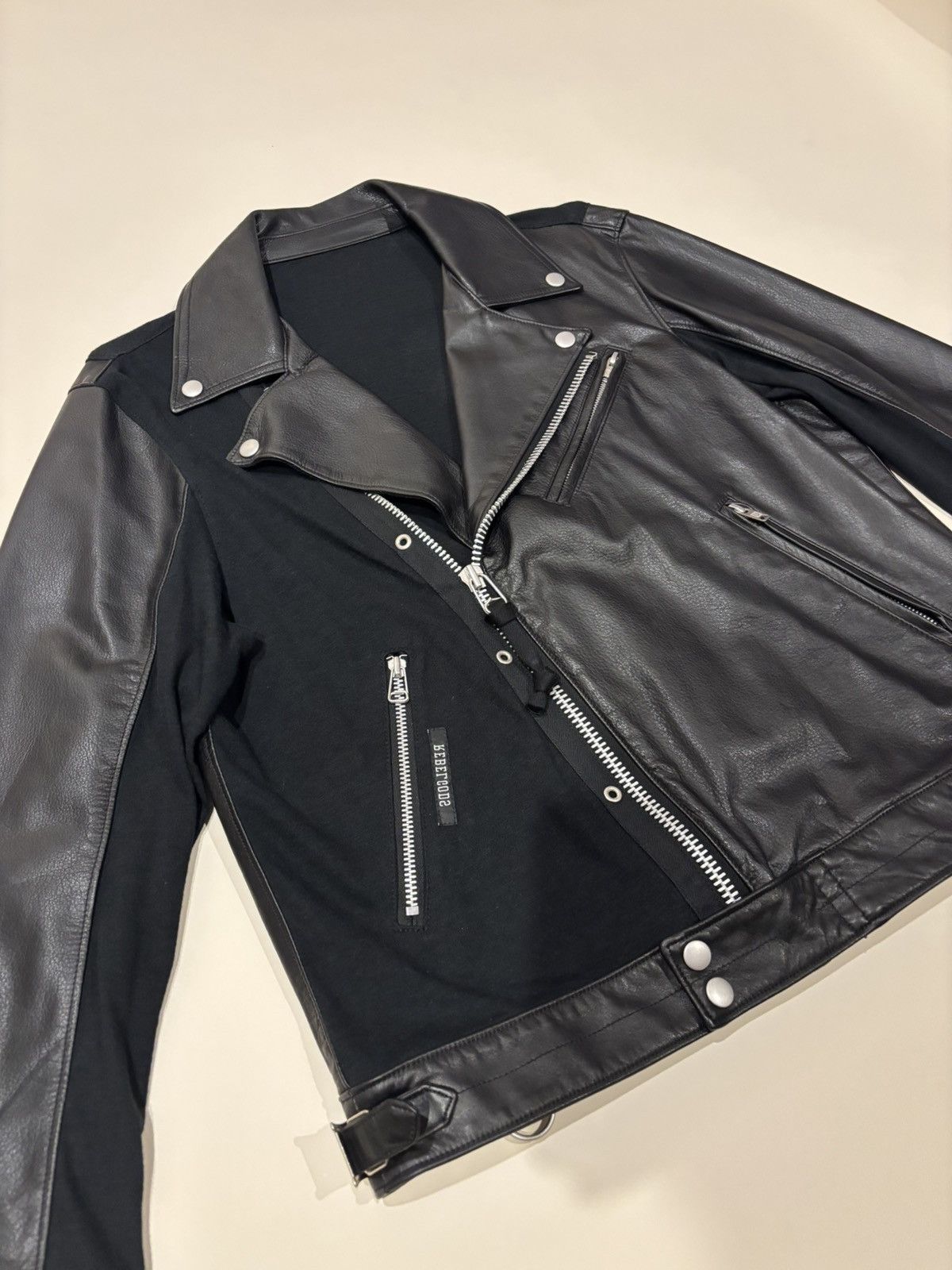 Undercover Undercover SS24 Rebelgods Hyrbid Cowhide Leather Jacket Size US M / EU 48-50 / 2 - 3 Thumbnail