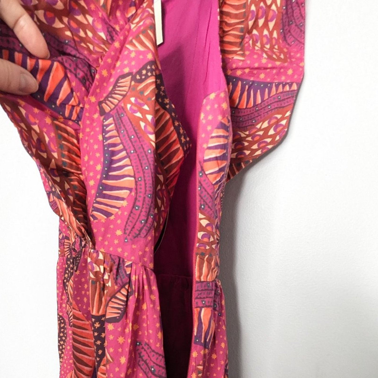 Farm Rio Farm Rio Pink Wild Banana Print Midi Dress New with Defect M Size M / US 6-8 / IT 42-44 - 7 Thumbnail