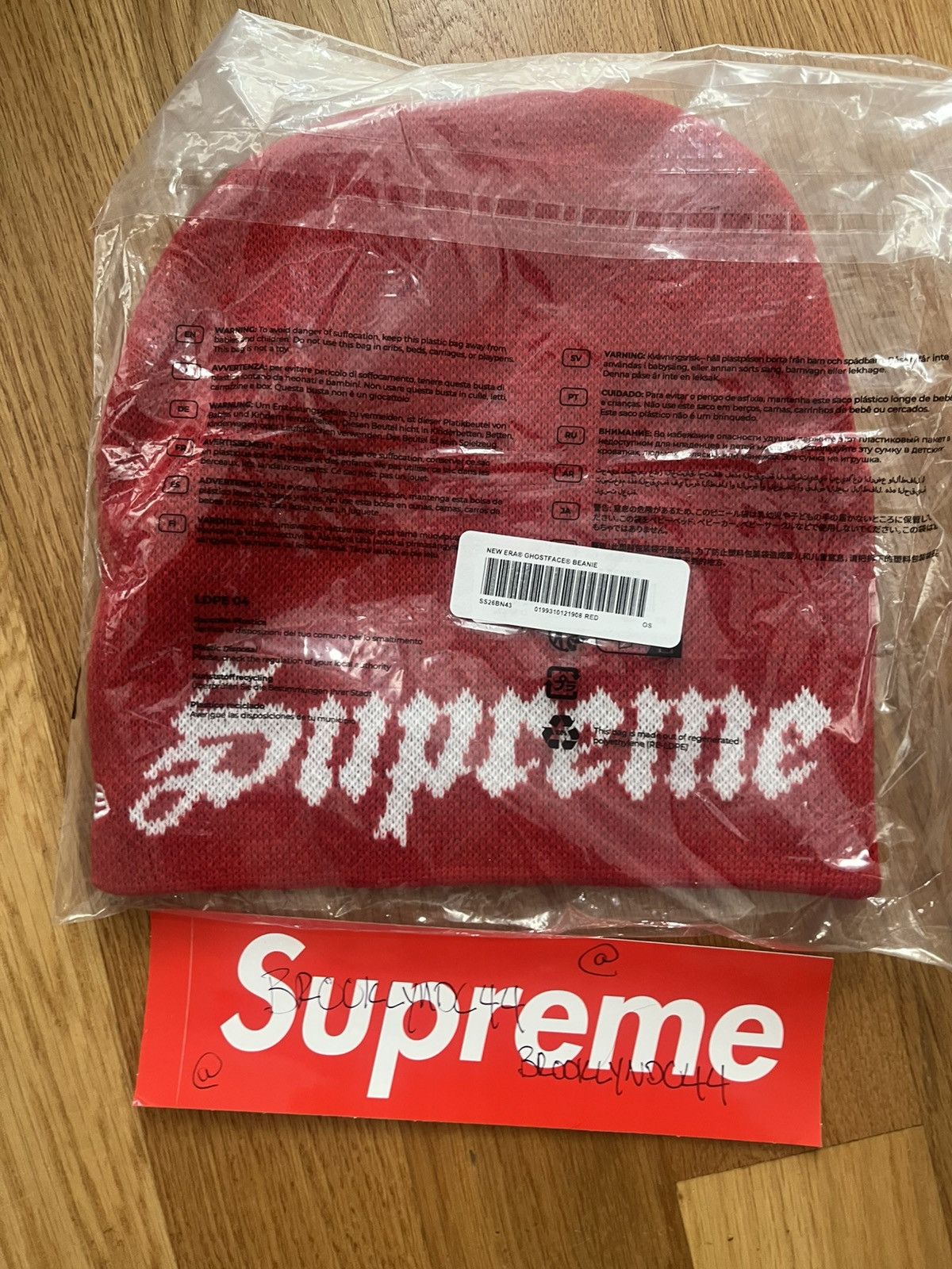 Supreme Supreme Ghostface Beanie SS26 red Size ONE SIZE - 2 Thumbnail