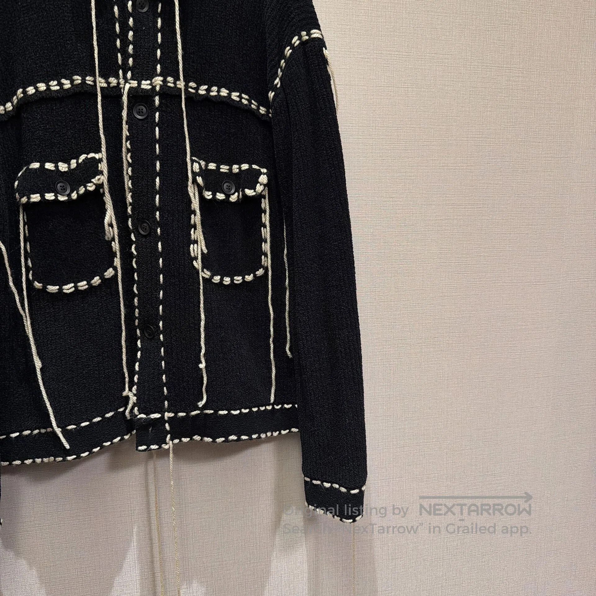 PHINGERIN Wildside × Phingerin Knit Cardigan with Fringe. Size US L / EU 52-54 / 3 - 3 Thumbnail