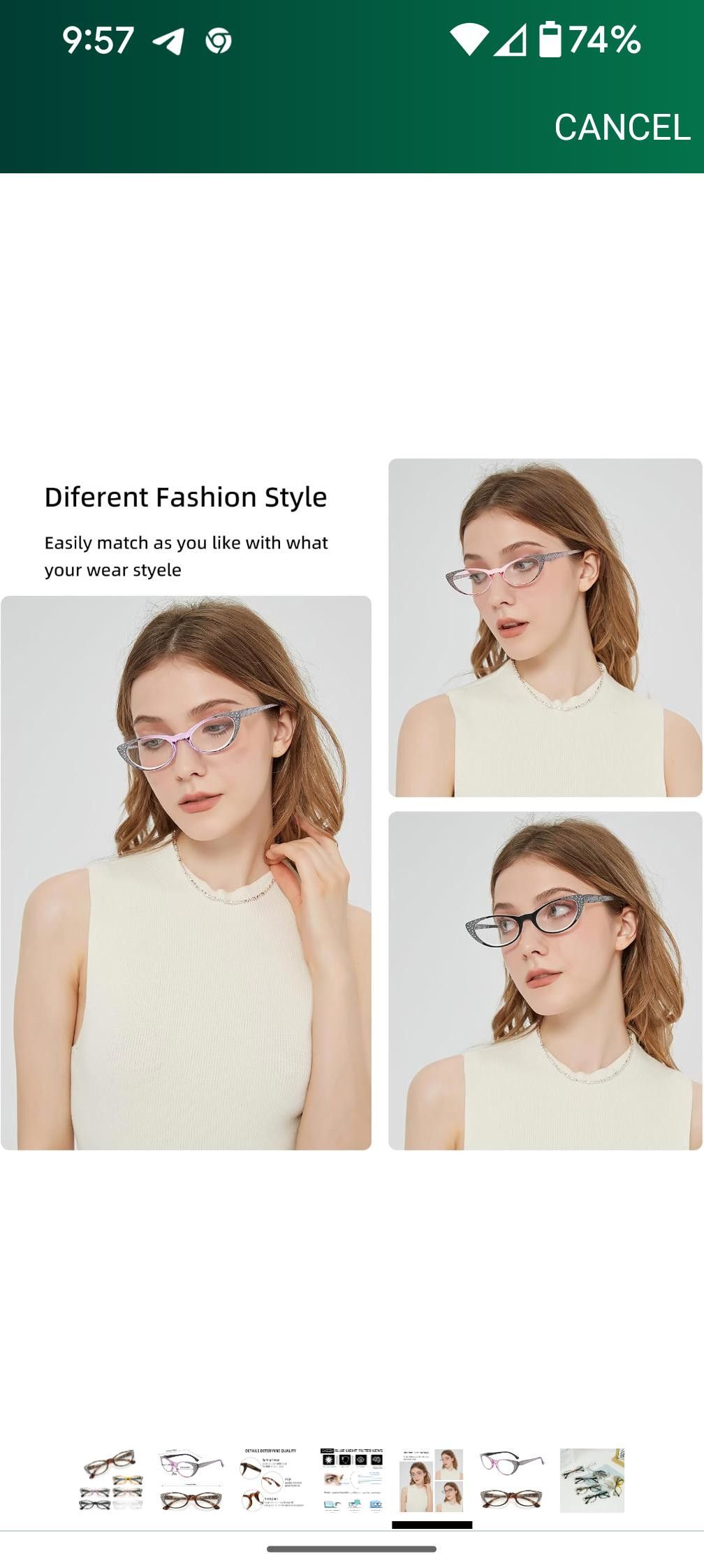 NBDN Nobrandedon Reading Glasses-6PC BlueLight Hinges Anti-glare UVReaders Size ONE SIZE - 3 Thumbnail