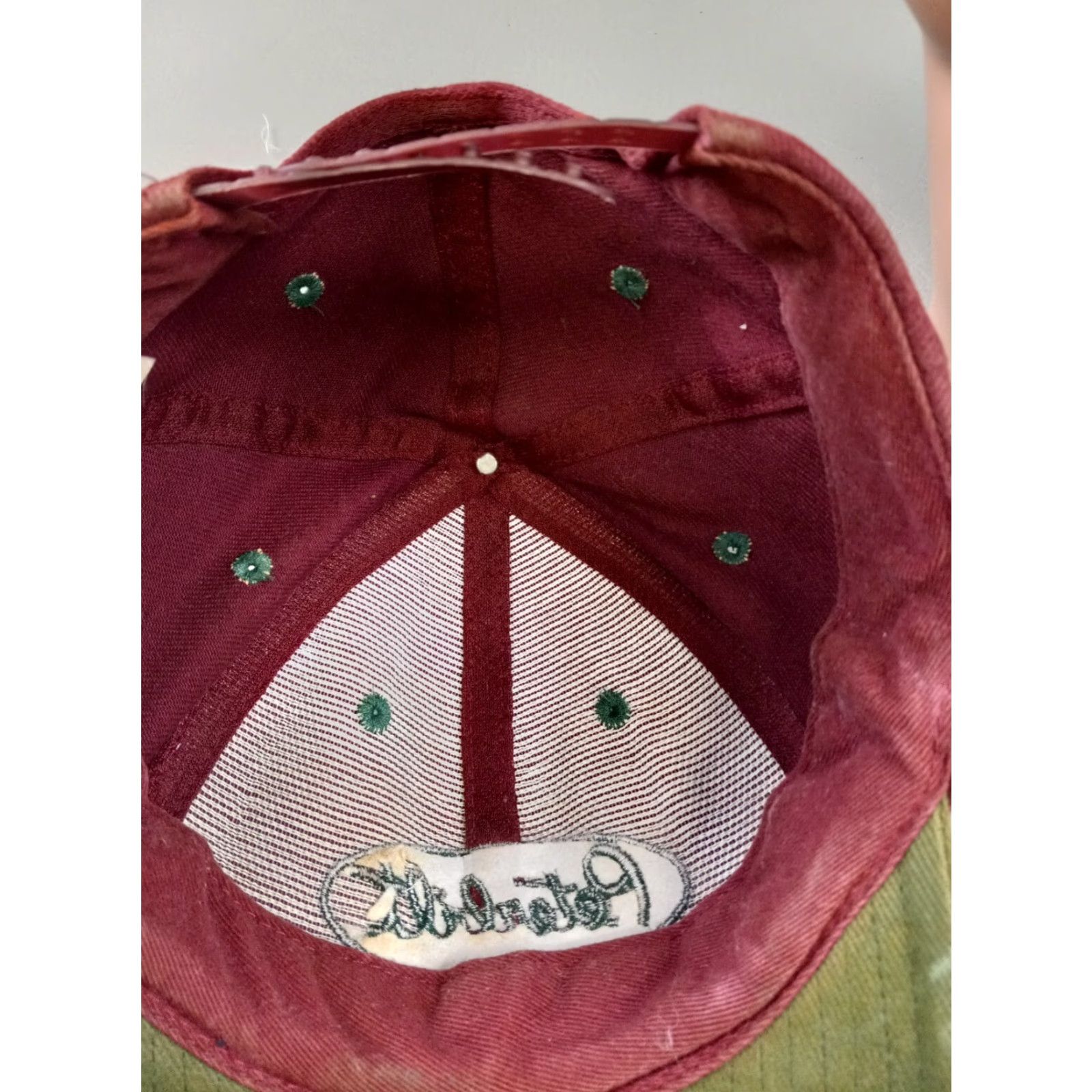 Vintage VINTAGE Cyrk Peterbilt Maroon Adjustable Snapback Hat Cap Mens Size ONE SIZE - 5 Thumbnail