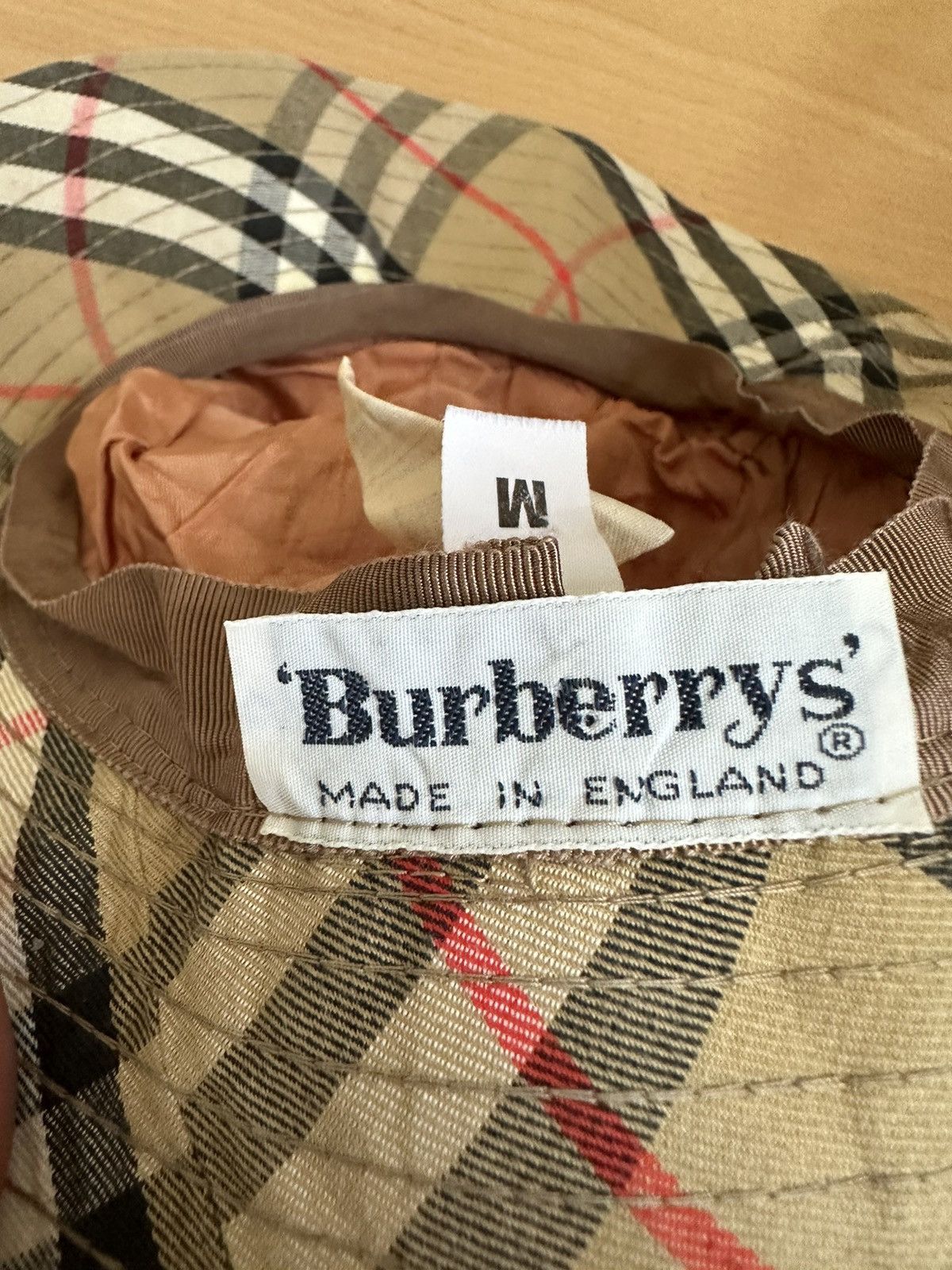 Burberry Vintage Burberrys Nova Check 90s Beige Reversible Bucket Hat Size ONE SIZE - 2 Thumbnail