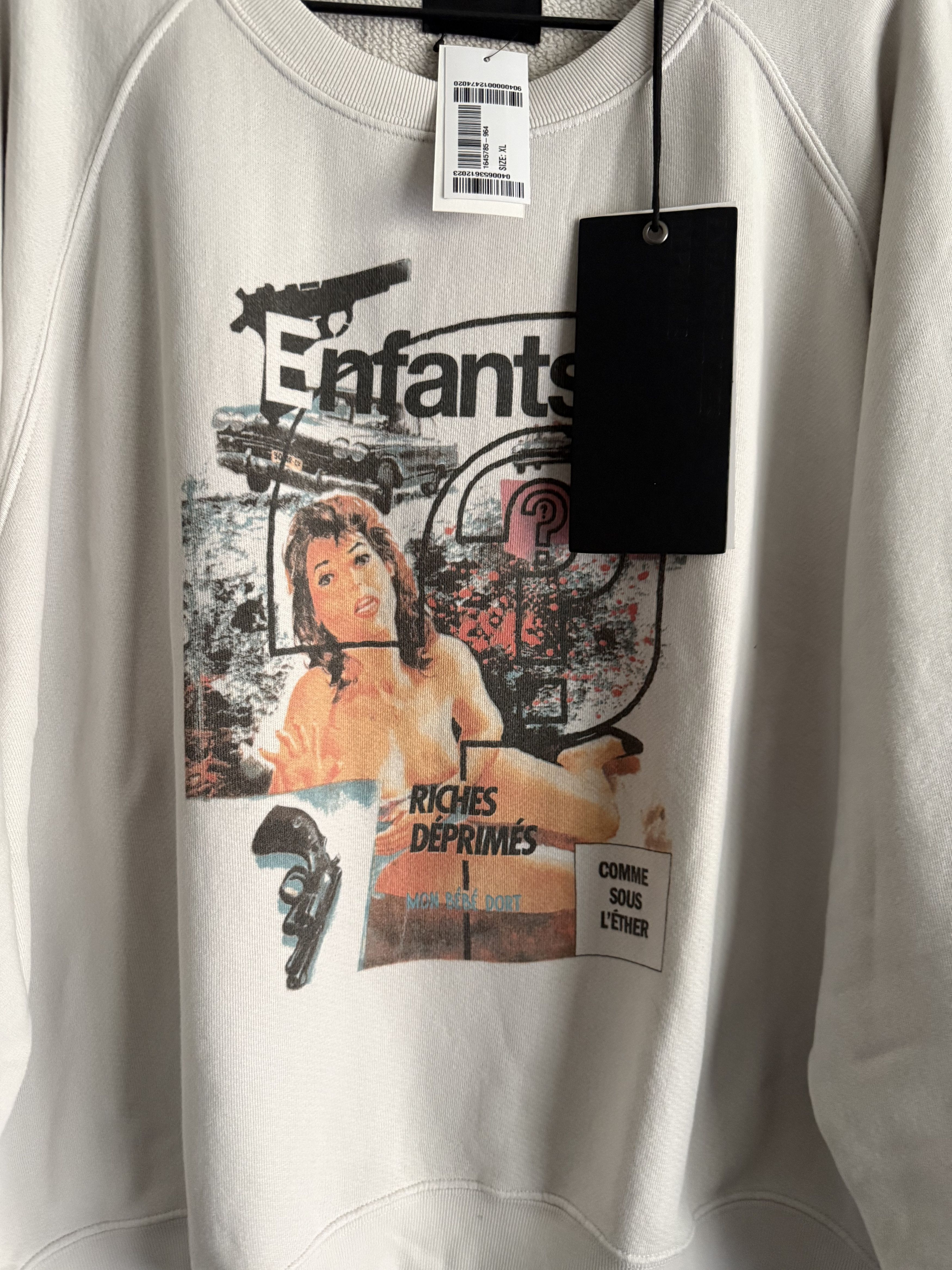Enfants Riches Deprimes Thrilling Raglan Sweatshirt Size US XL / EU 56 / 4 - 7 Thumbnail