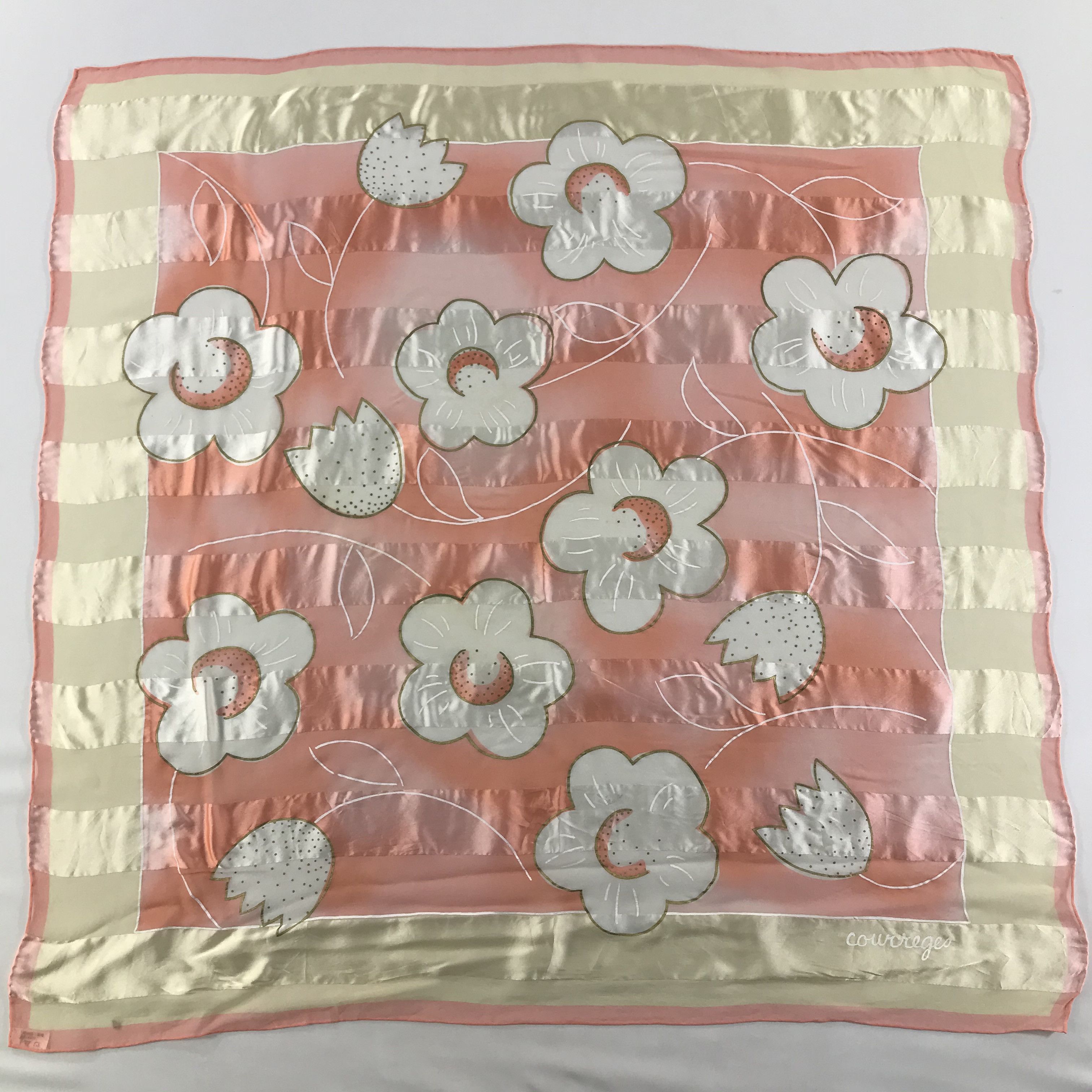 Courreges Vintage Courreges Homme Silk Scarf Size ONE SIZE - 2 Thumbnail