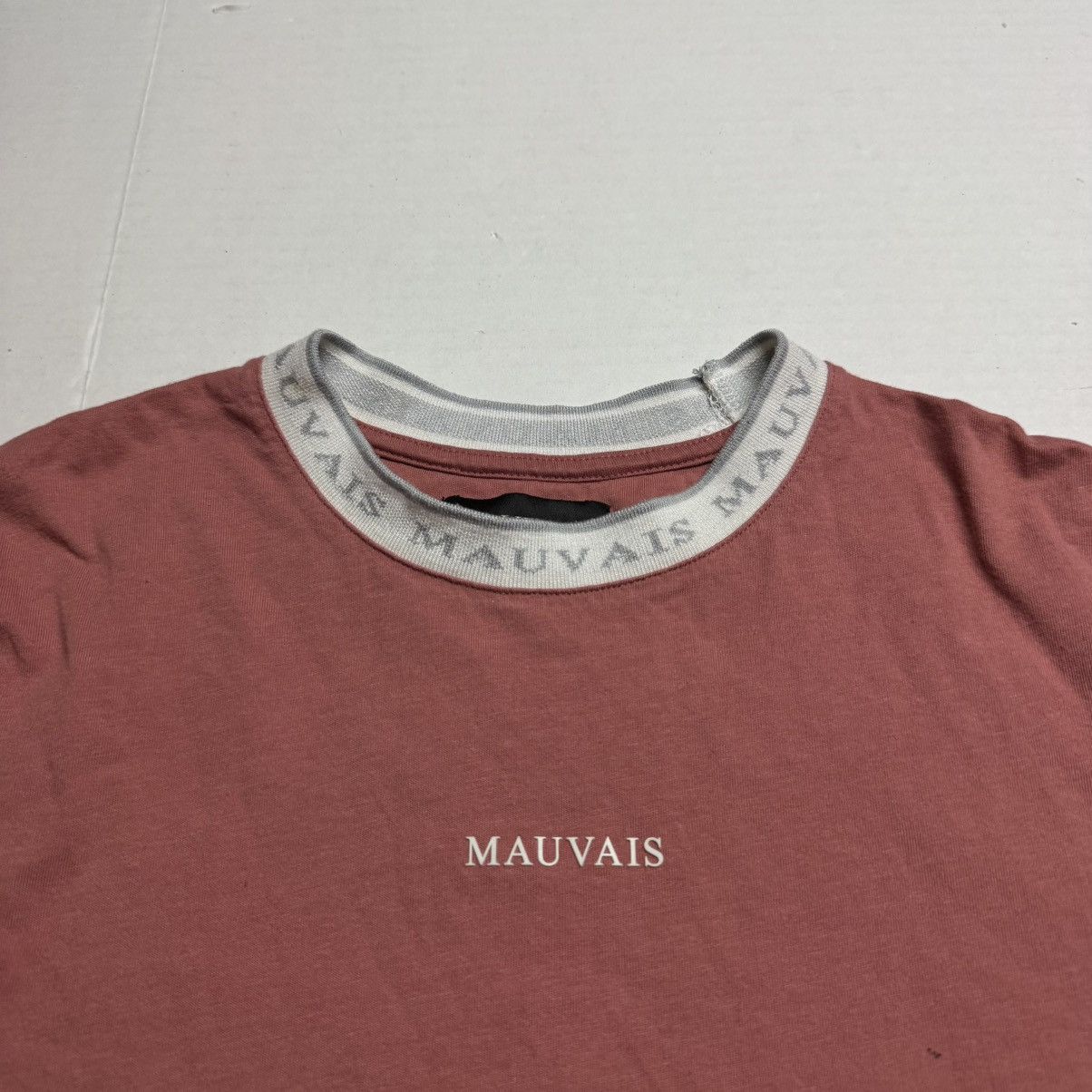 Other MAUVAIS Crew Neck Short Sleeve Logo Tape T-Shirt In Copper Size US L / EU 52-54 / 3 - 2 Thumbnail