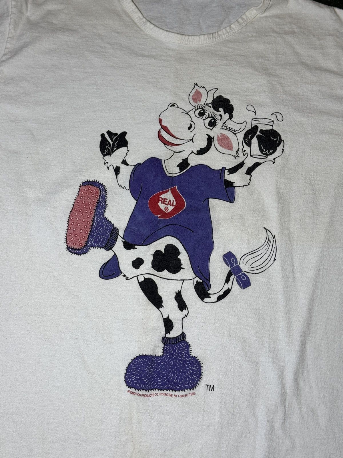 Vintage Vintage 90s Cartoon Cow Real Milk Night Shirt Night Gown Size ONE SIZE - 2 Thumbnail