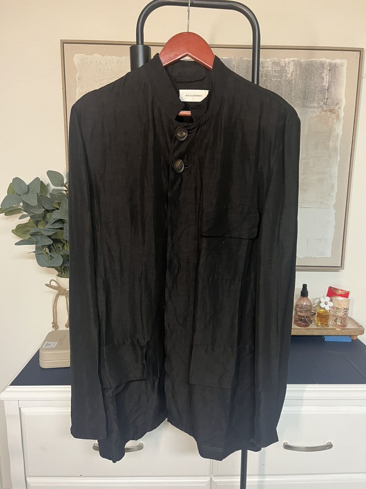 Wales Bonner Wales Bonner Oversized Safari Jacket (Blue Duets, SS18) Size US S / EU 44-46 / 1 - 1 Thumbnail