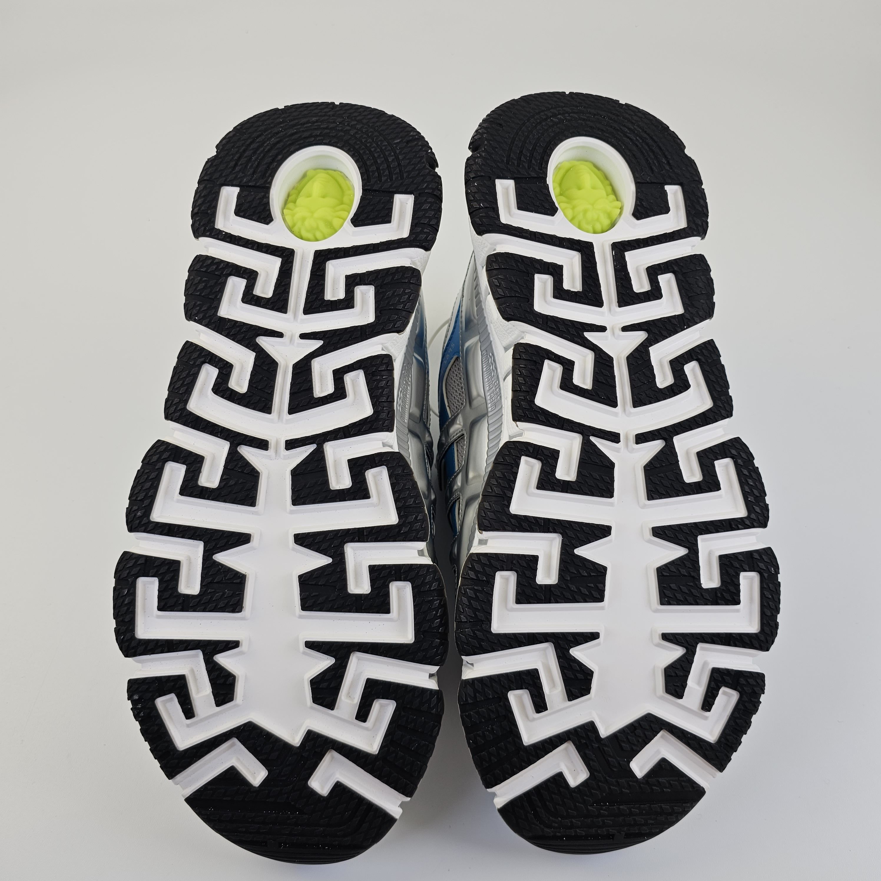Versace Versace Men's Trigreca Silver/Blue Sneakers New Size US 10 / EU 43 - 8 Thumbnail