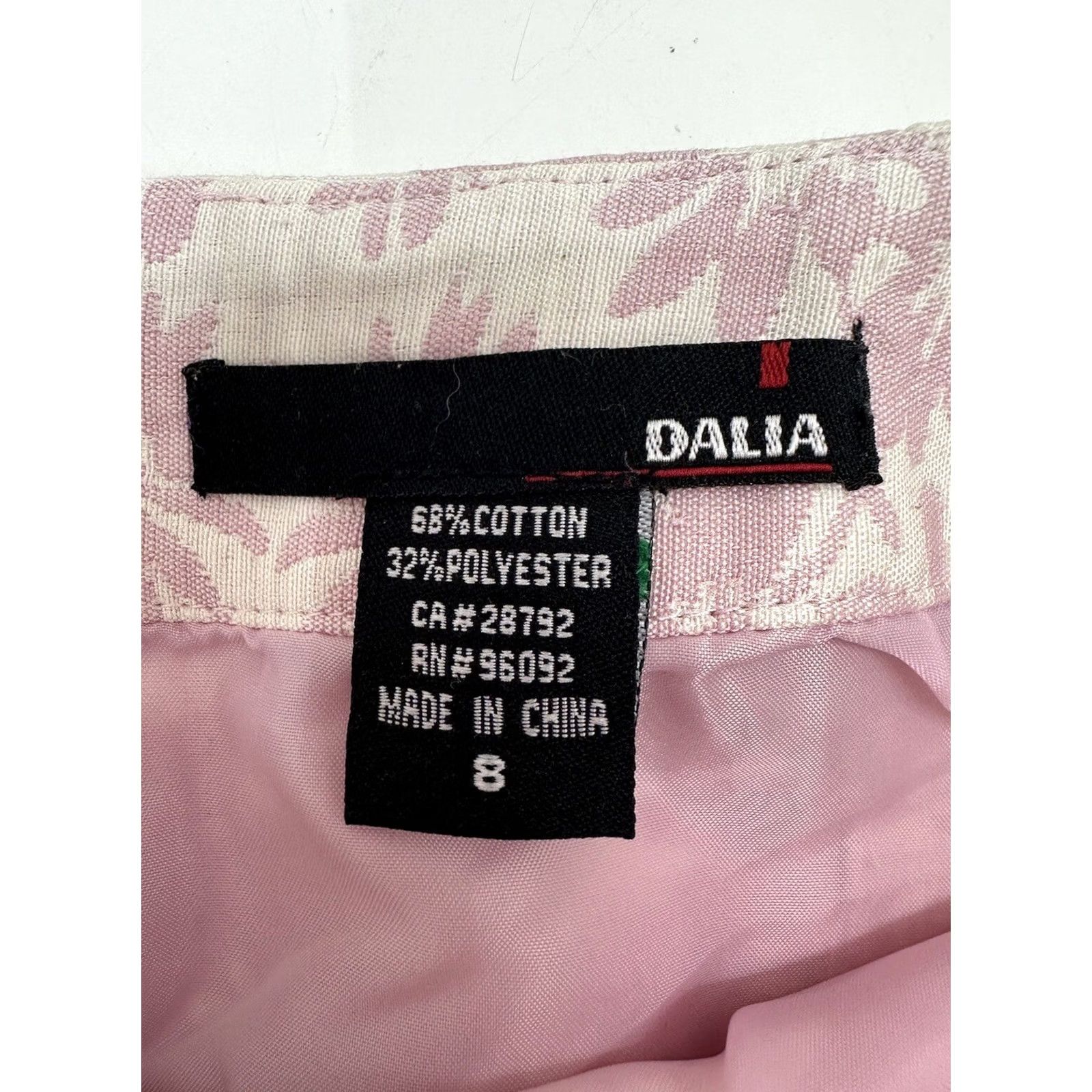 Vintage Womens Dalia Pink Floral Mini Skirt Size 8 Size 30" / US 8 / IT 44 - 3 Thumbnail