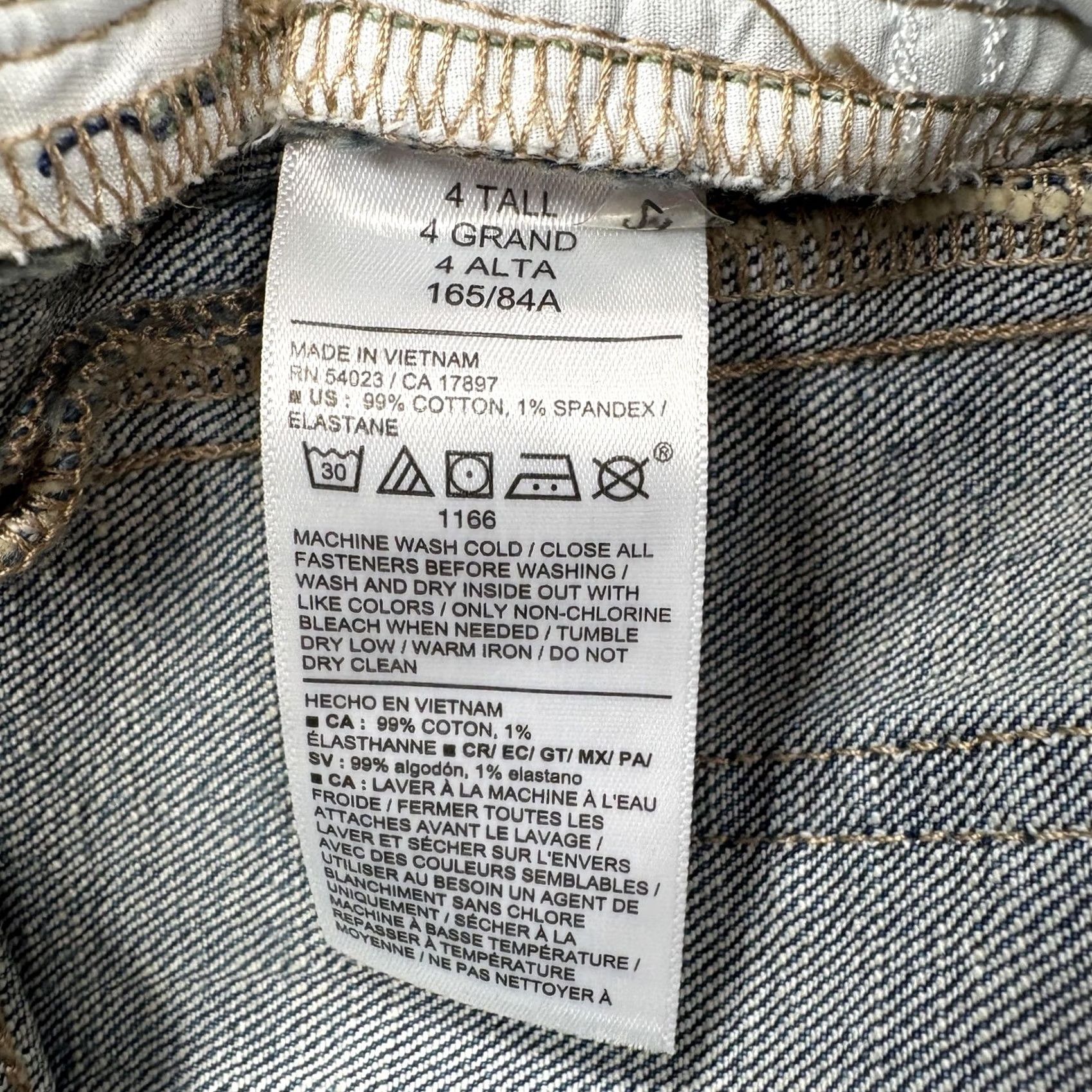 Old Navy Old Navy Womens 4 Tall Blue Relaxed Stretch Barrel Leg Jeans High Rise Denim NWT Size 27" / US 4 / IT 40 - 5 Thumbnail
