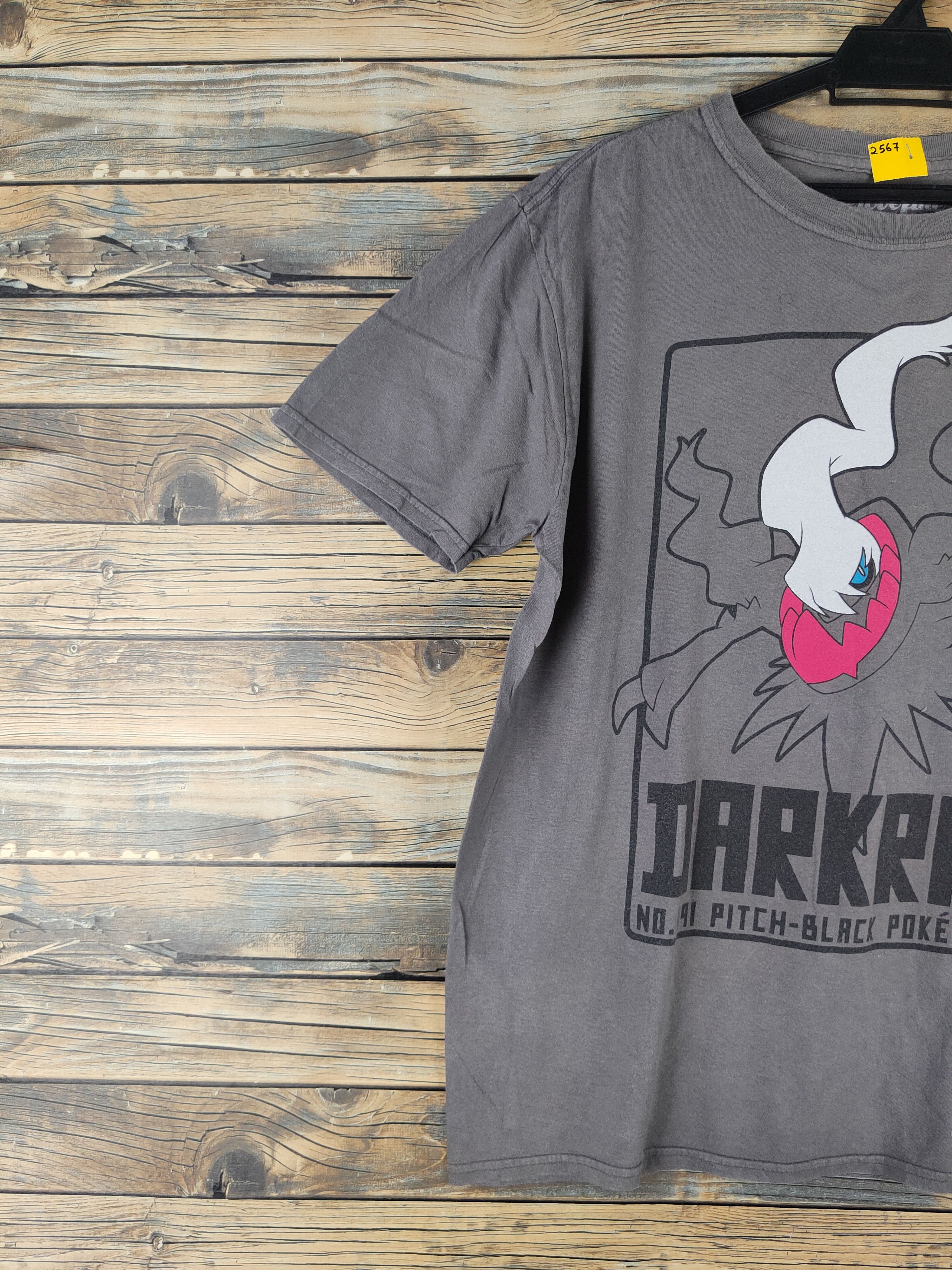 Pokemon DL Pokemon Gray Darkrai Short Sleeve T-shirt #2567 Size US L / EU 52-54 / 3 - 4 Thumbnail