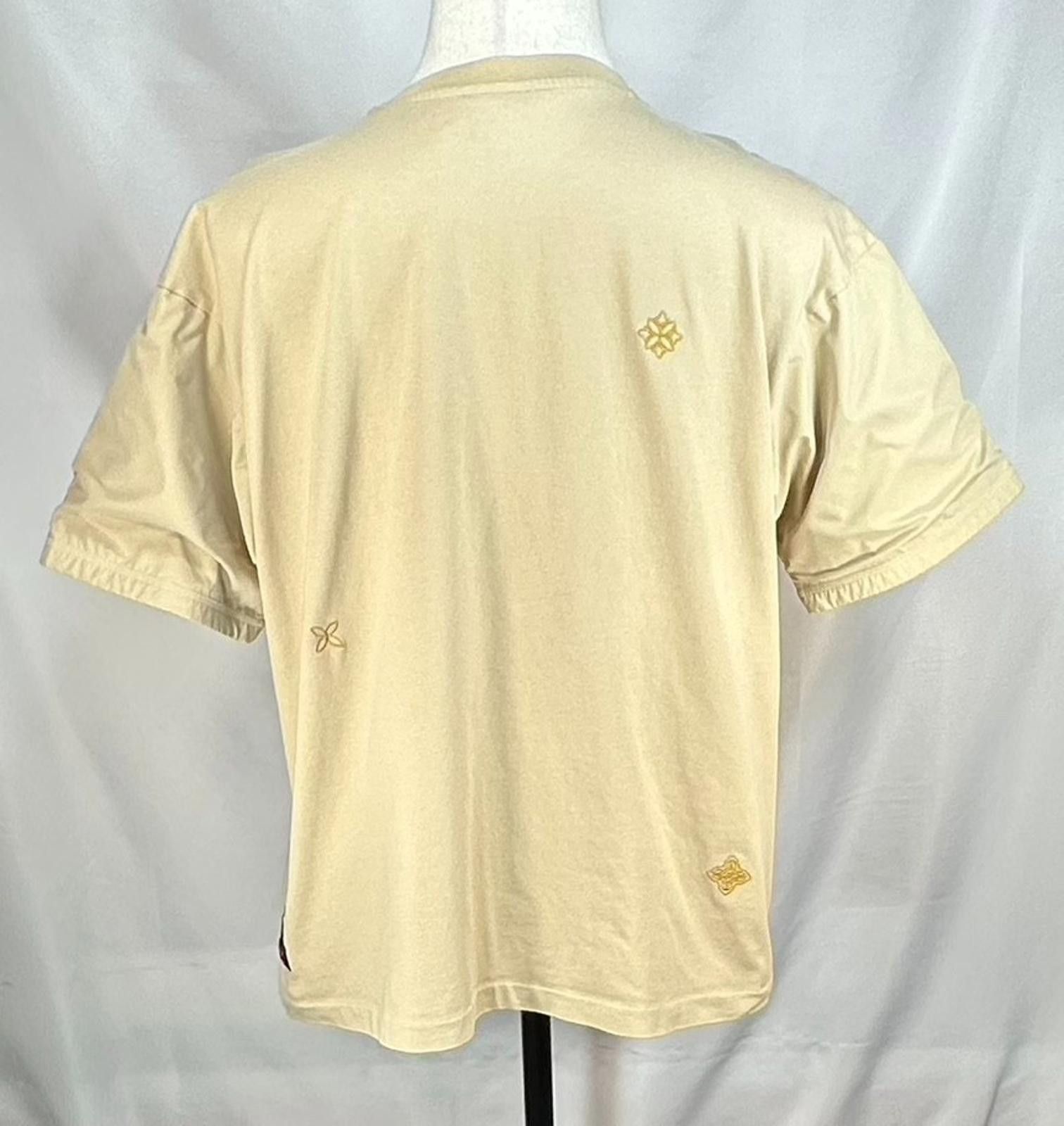 Adidas Adidas Puff Sleeve Embroidered Graphic T-Shirt Brown Mens L Size US L / EU 52-54 / 3 - 2 Thumbnail