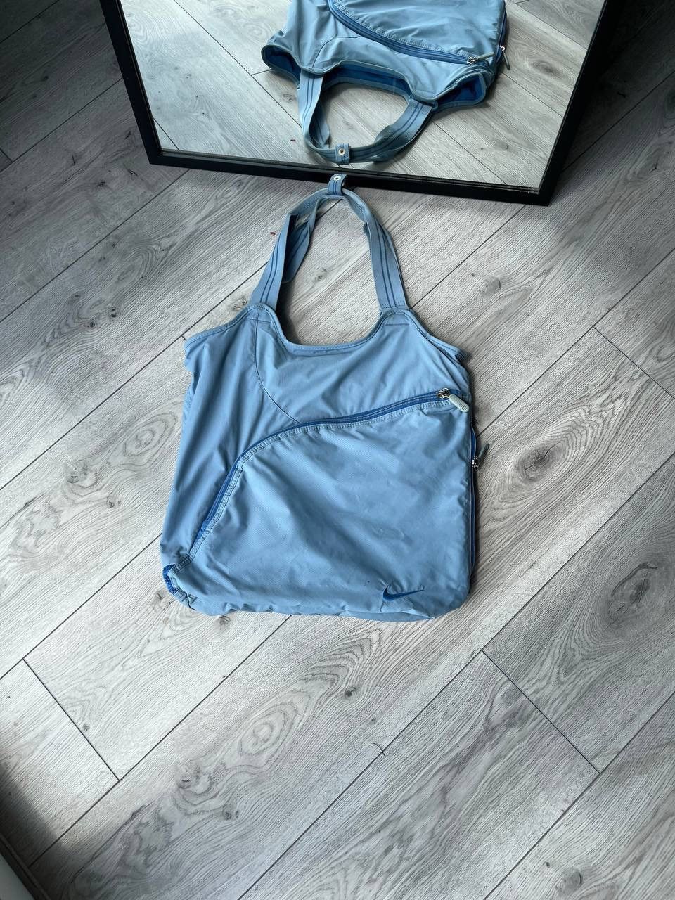 Nike Vintage Nike Swoosh Baby Blue Bag Os Size ONE SIZE - 5 Thumbnail