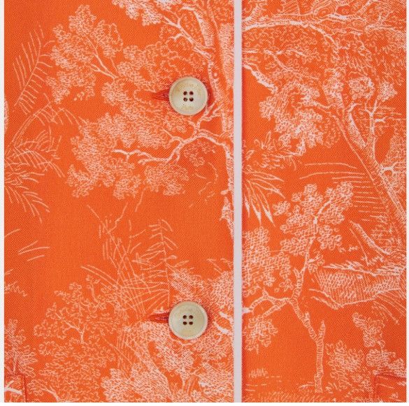 Dior o1w1db10924 Chez Moi Shirt in Orange Size XL / US 12-14 / IT 48-50 - 3 Thumbnail