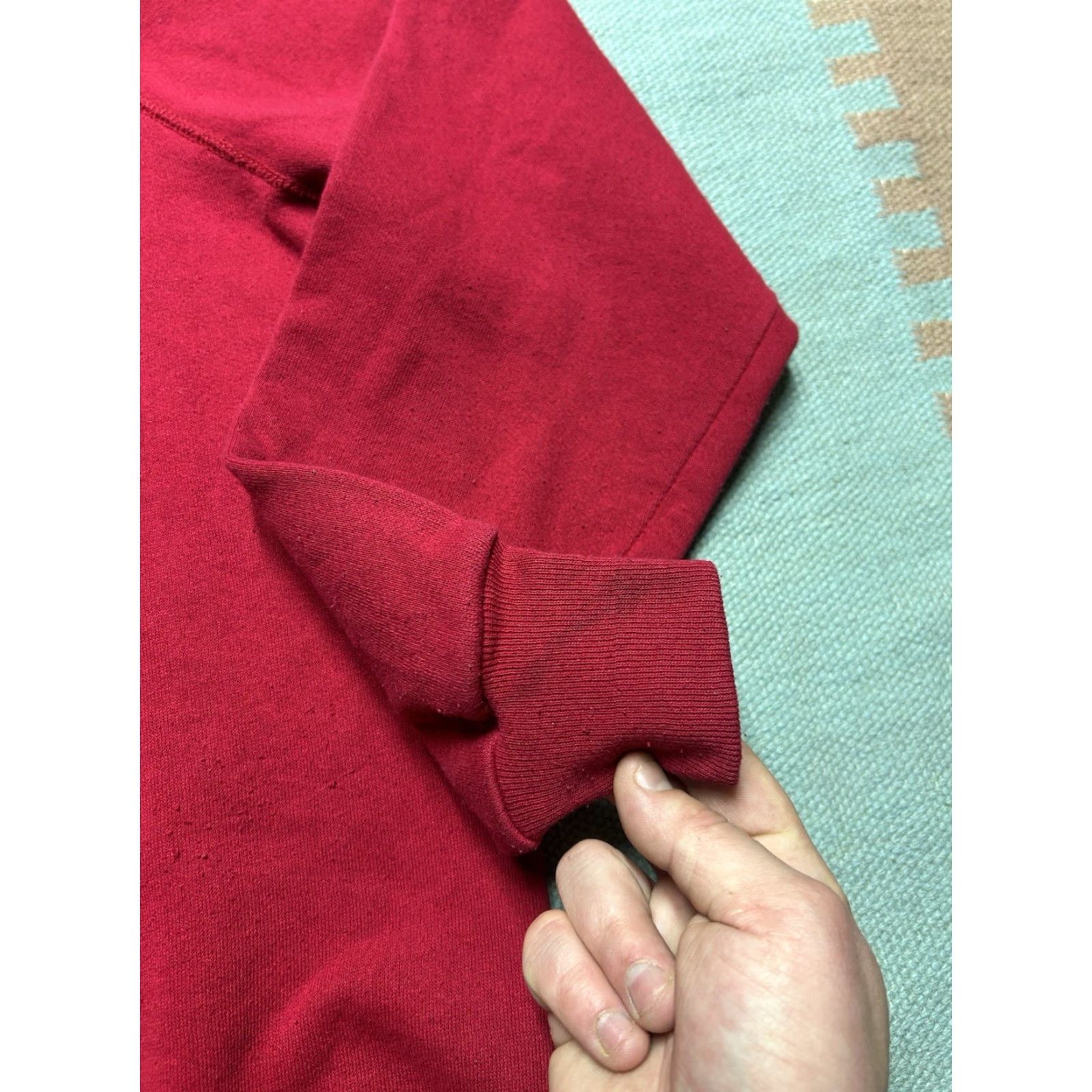 Vintage VINTAGE 80s Sweatshirt Crewneck Raglan Red Pullover Adult XL Men's Size US XL / EU 56 / 4 - 5 Thumbnail