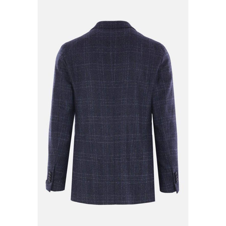 Tagliatore TAGLIATORE Wool Blend Blue Single Breasted Jacket New & Auth Size US L / EU 52-54 / 3 - 2 Thumbnail