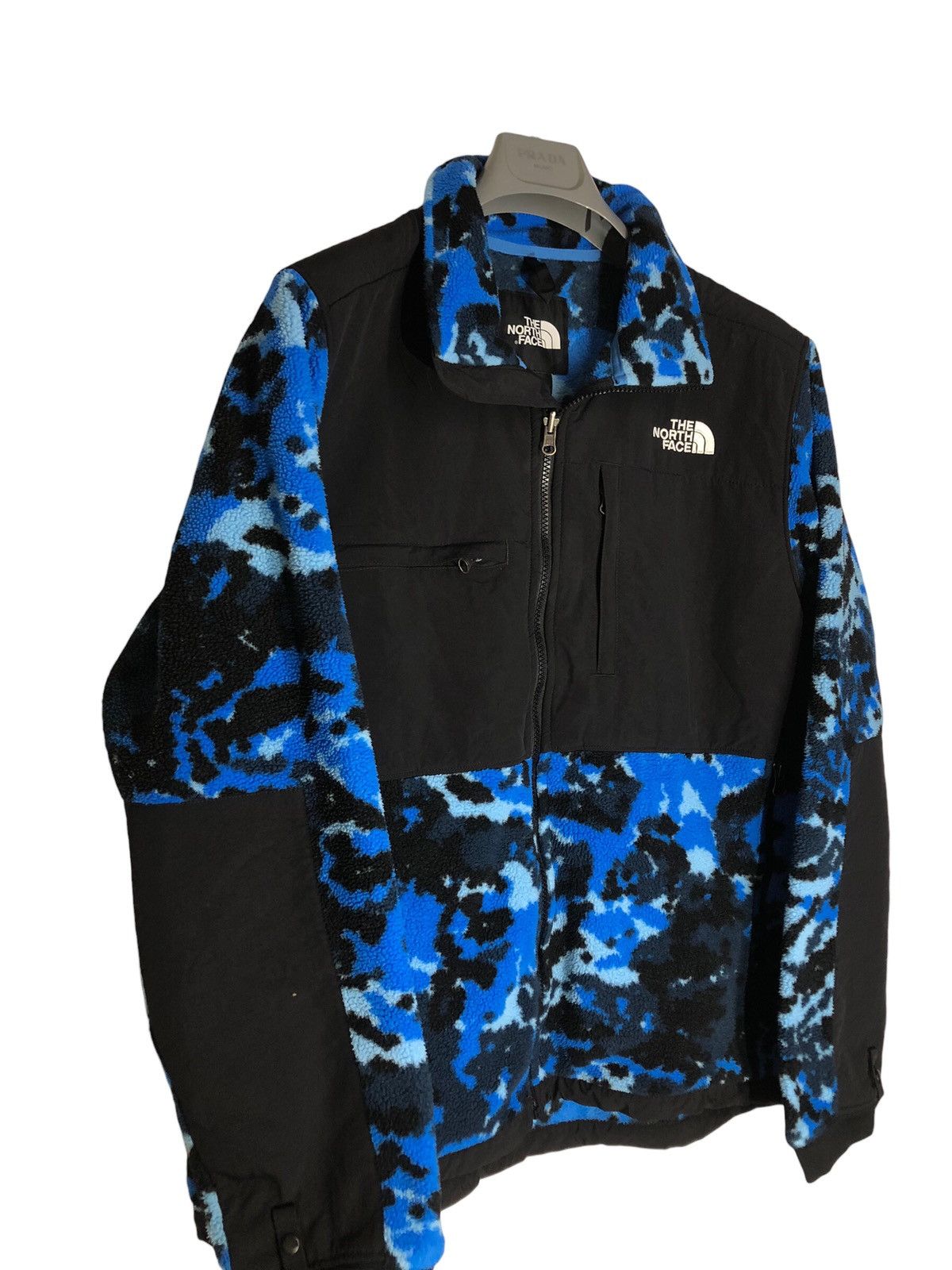 North Face Printed Denali 2 Jacket Fleece/Blue Camo/Top! / L
